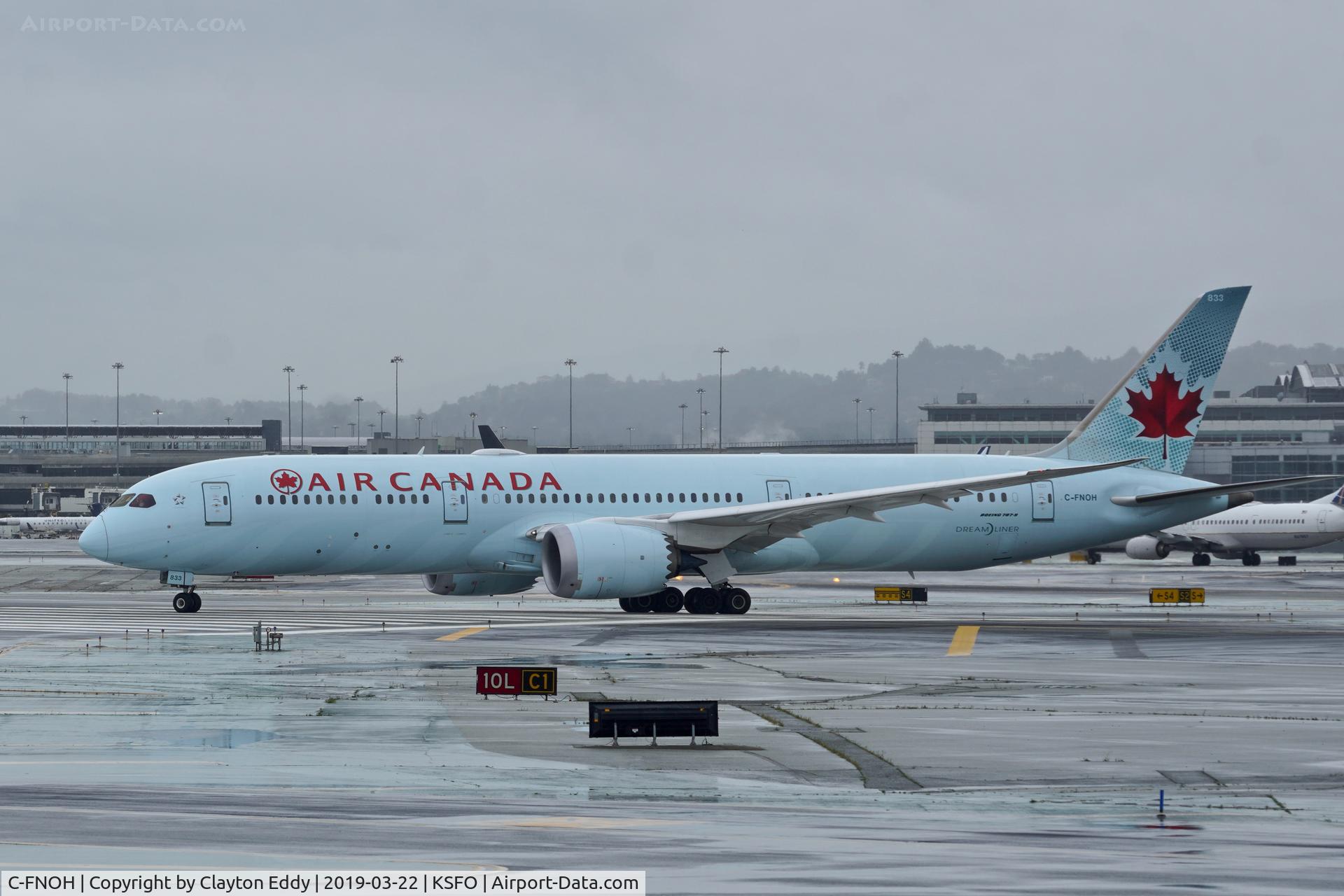 C-FNOH, 2015 Boeing 787-9 Dreamliner C/N 35267, SFO 2019.