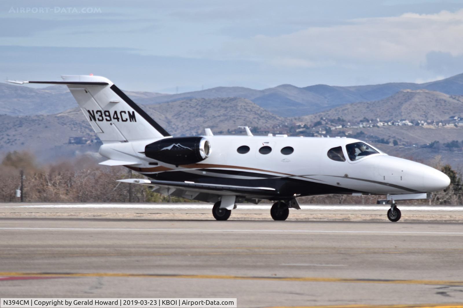 N394CM, 2012 Cessna 510 Citation Mustang C/N 510-0394, Landing roll out on RWY 10R.