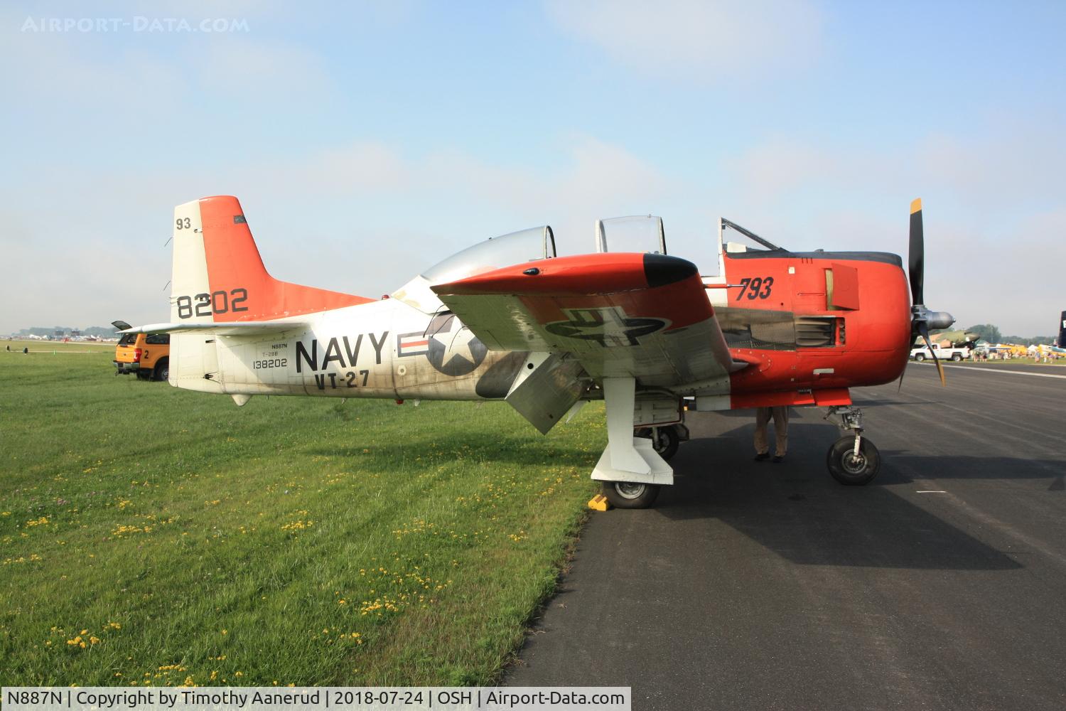 N887N, 1955 North American T-28B Trojan C/N 200-273 (138202), 1955 North American T-28B Trojan, c/n: 200-273 (138202)