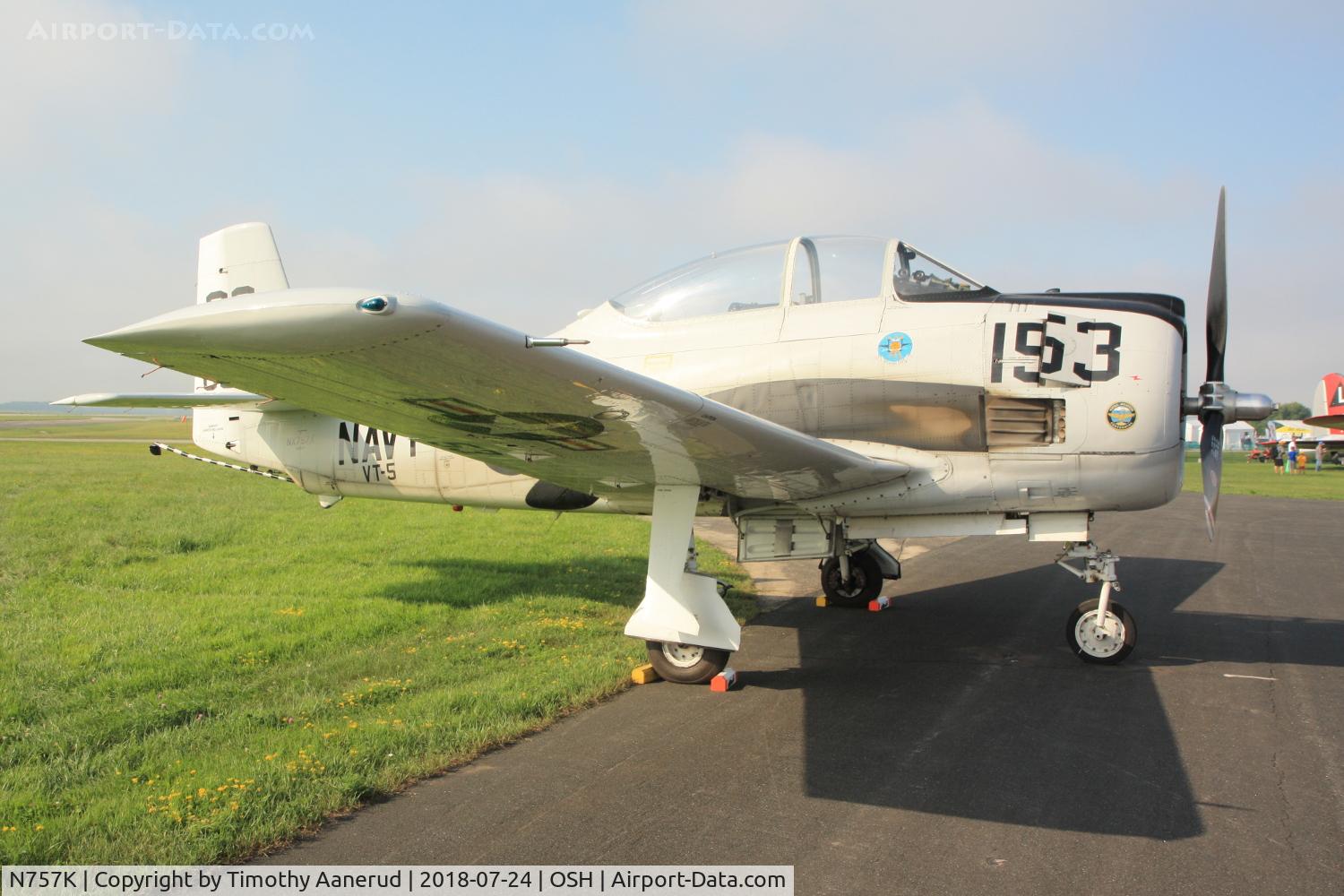 N757K, 1954 North American T-28C Trojan C/N 226-224 (140647), 1954 North American T-28C, c/n: 226-224 (140647)