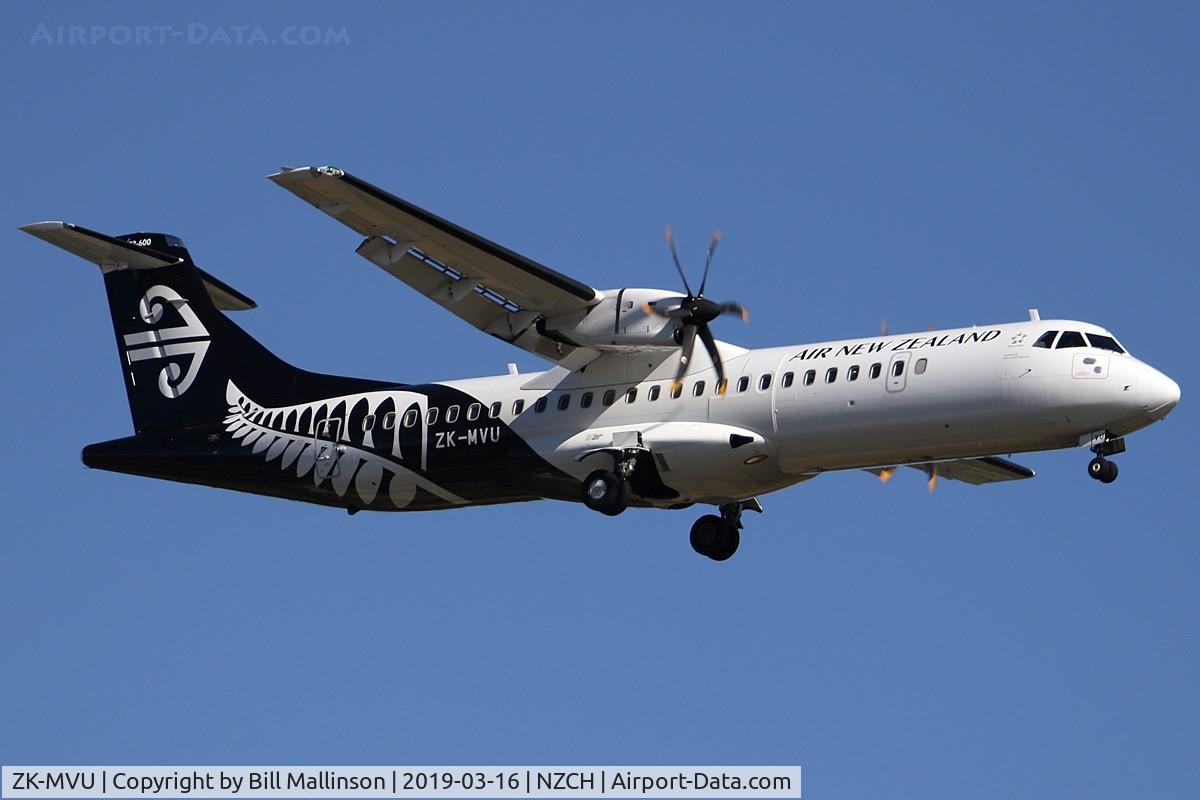 ZK-MVU, 2018 ATR 72-212 A C/N 1500, in from IVC