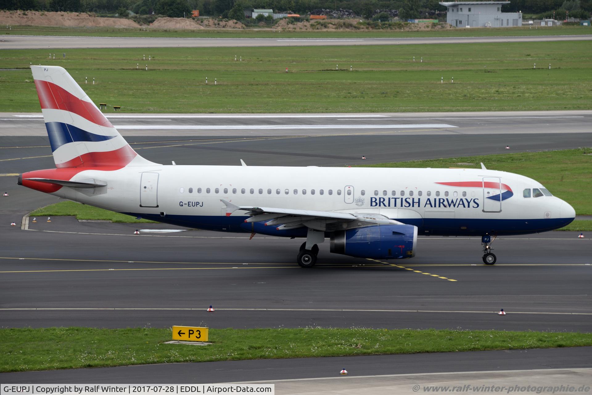 G-EUPJ, 2000 Airbus A319-131 C/N 1232, Airbus A319-131 - BA BAW British Airways - 1232 - G-EUPJ - 28.07.2017 - DUS