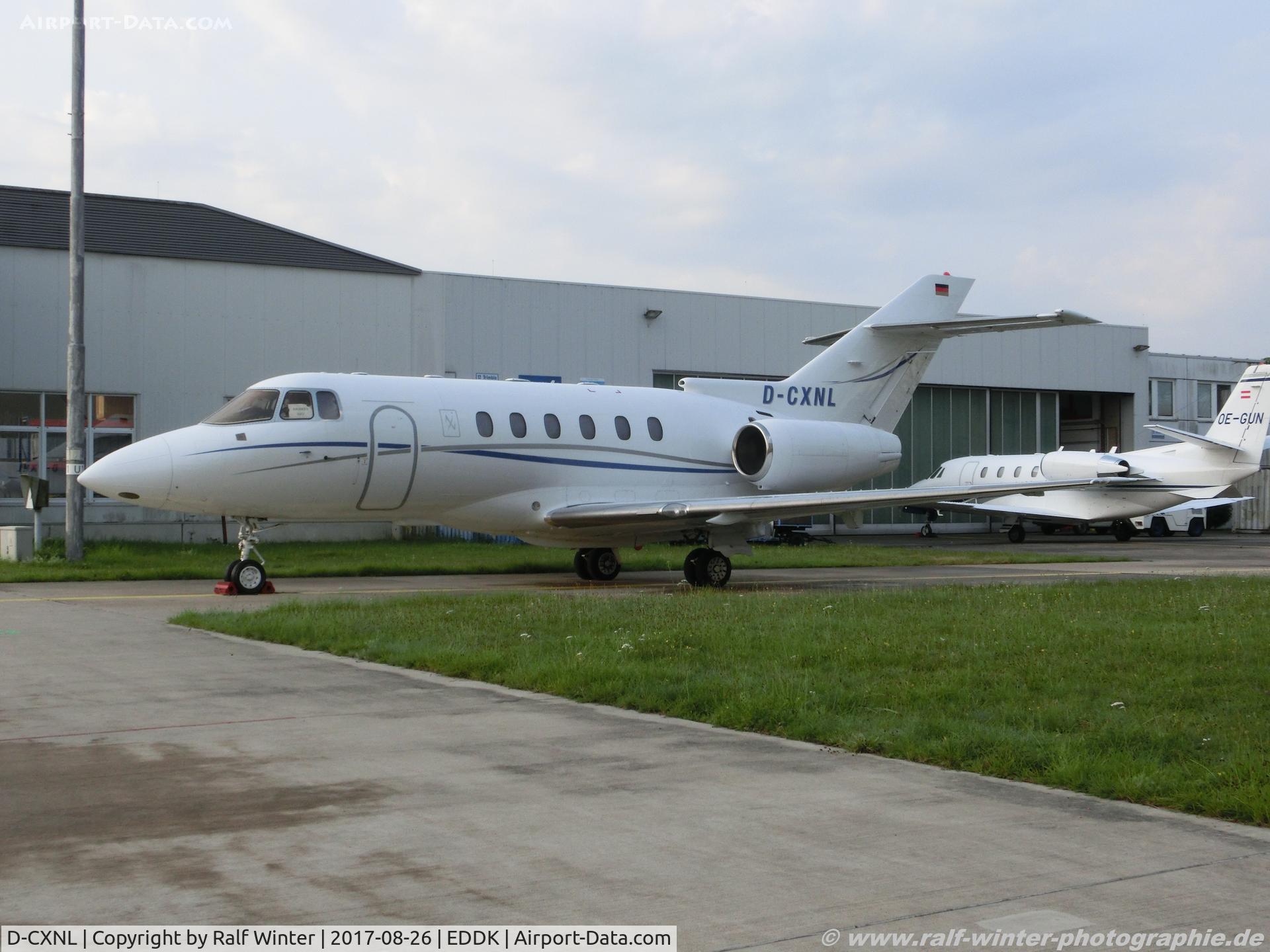 D-CXNL, 2001 Raytheon Hawker 800XP C/N 258544, Raytheon Aircraft Hawker 800XP - JTI JetAir Flug - 258544 - D-CXNL - 26.08.2017 - CGN