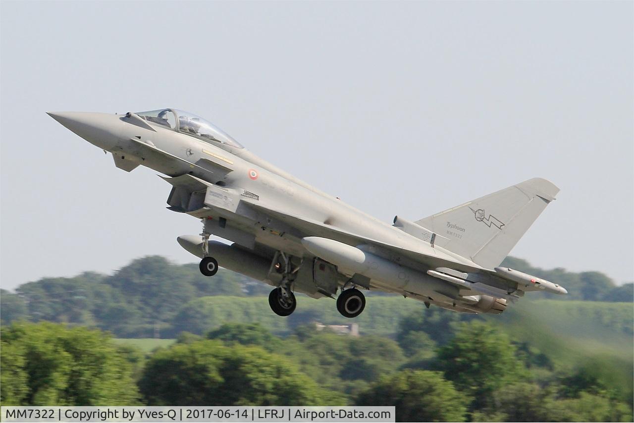 MM7322, Eurofighter EF-2000 Typhoon S C/N IS054, Eurofighter EF-2000 Typhoon S, Take off rwy 26, Landivisiau Naval Air Base (LFRJ) Tiger Meet 2017