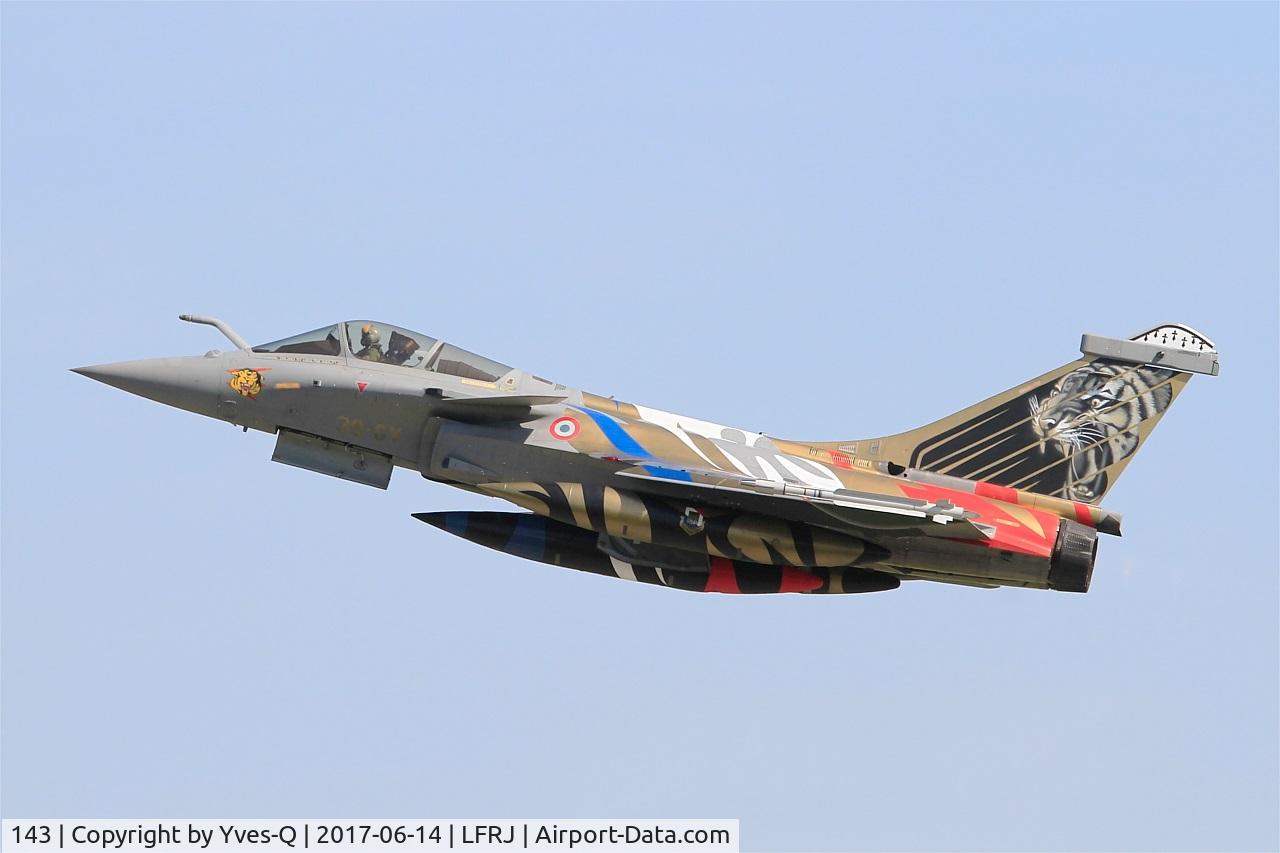 143, 2013 Dassault Rafale C C/N 143, Dassault Rafale C, Take off rwy 26, Landivisiau Naval Air Base (LFRJ) Tiger Meet 2017