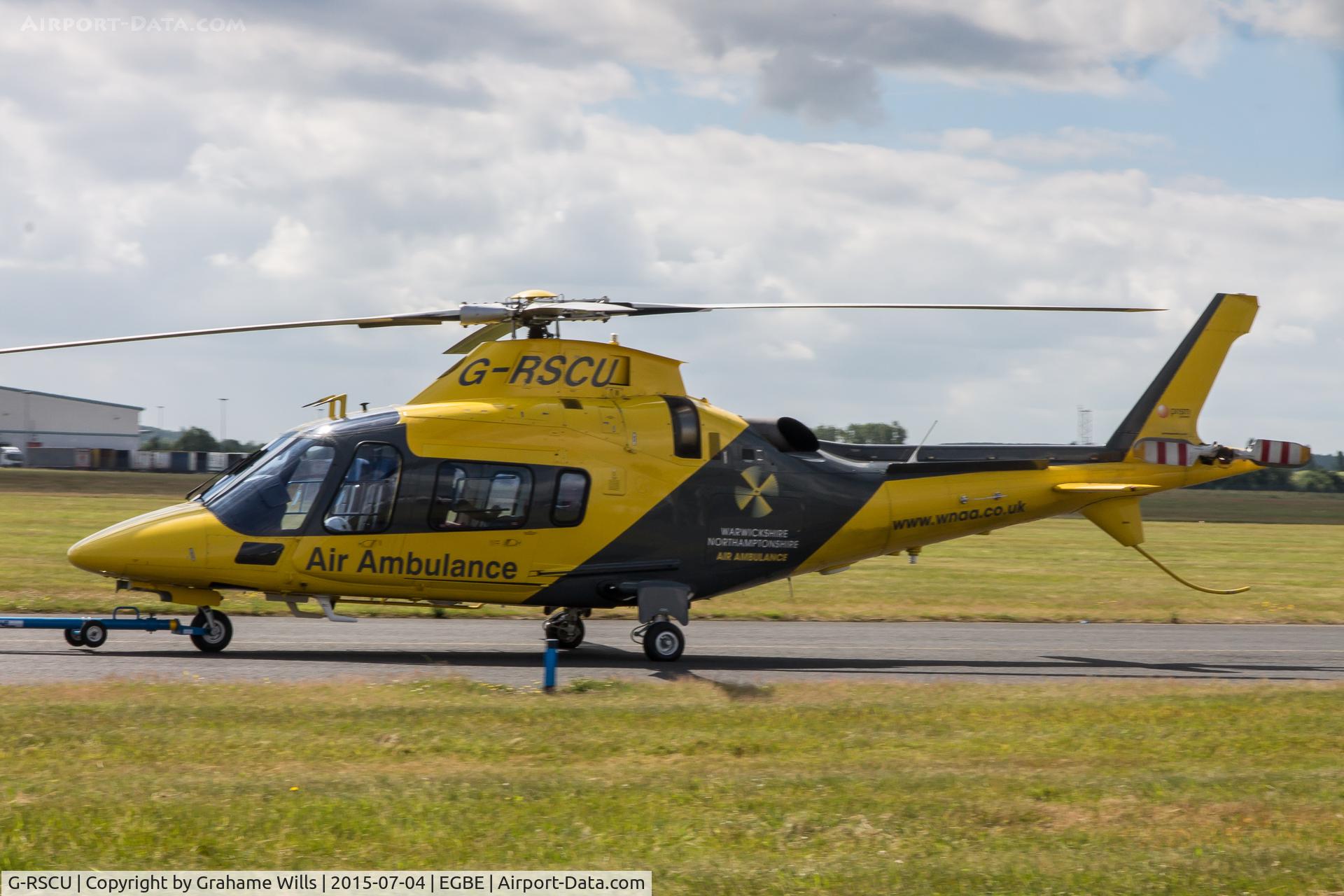 G-RSCU, 2009 Agusta A-109E Power C/N 11777, Agusta A-109E Power G-RSCU Warwickshire Northamptonshire Air Ambulance Coventry 4/7/15