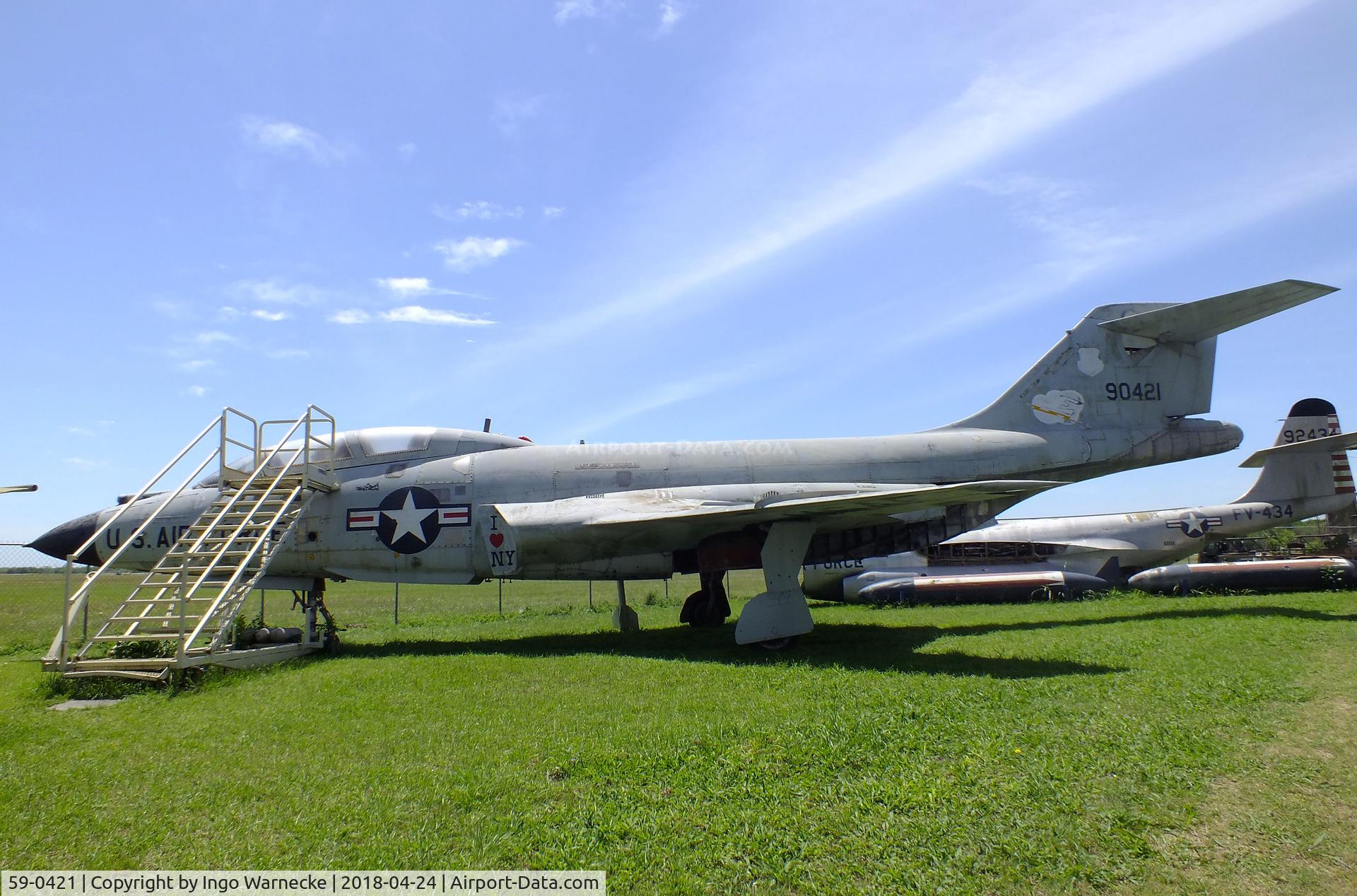 59-0421, 1959 McDonnell F-101B-115-MC Voodoo C/N 745, McDonnell F-101B Voodoo awaiting restoration at the Texas Air Museum at Stinson Field, San Antonio TX