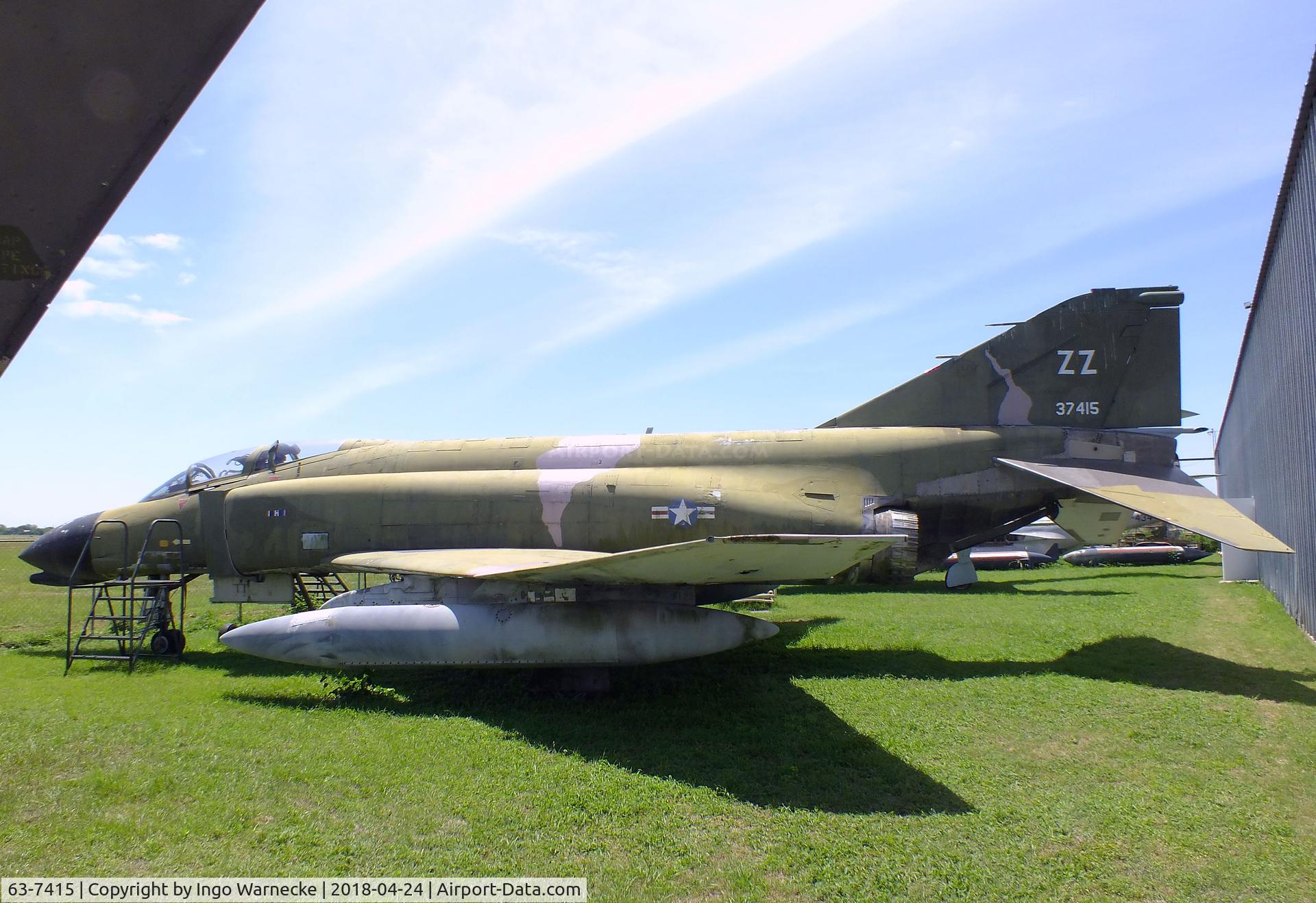 63-7415, 1963 McDonnell F-4C Phantom II C/N 342, McDonnell F-4C Phantom II at the Texas Air Museum at Stinson Field, San Antonio TX