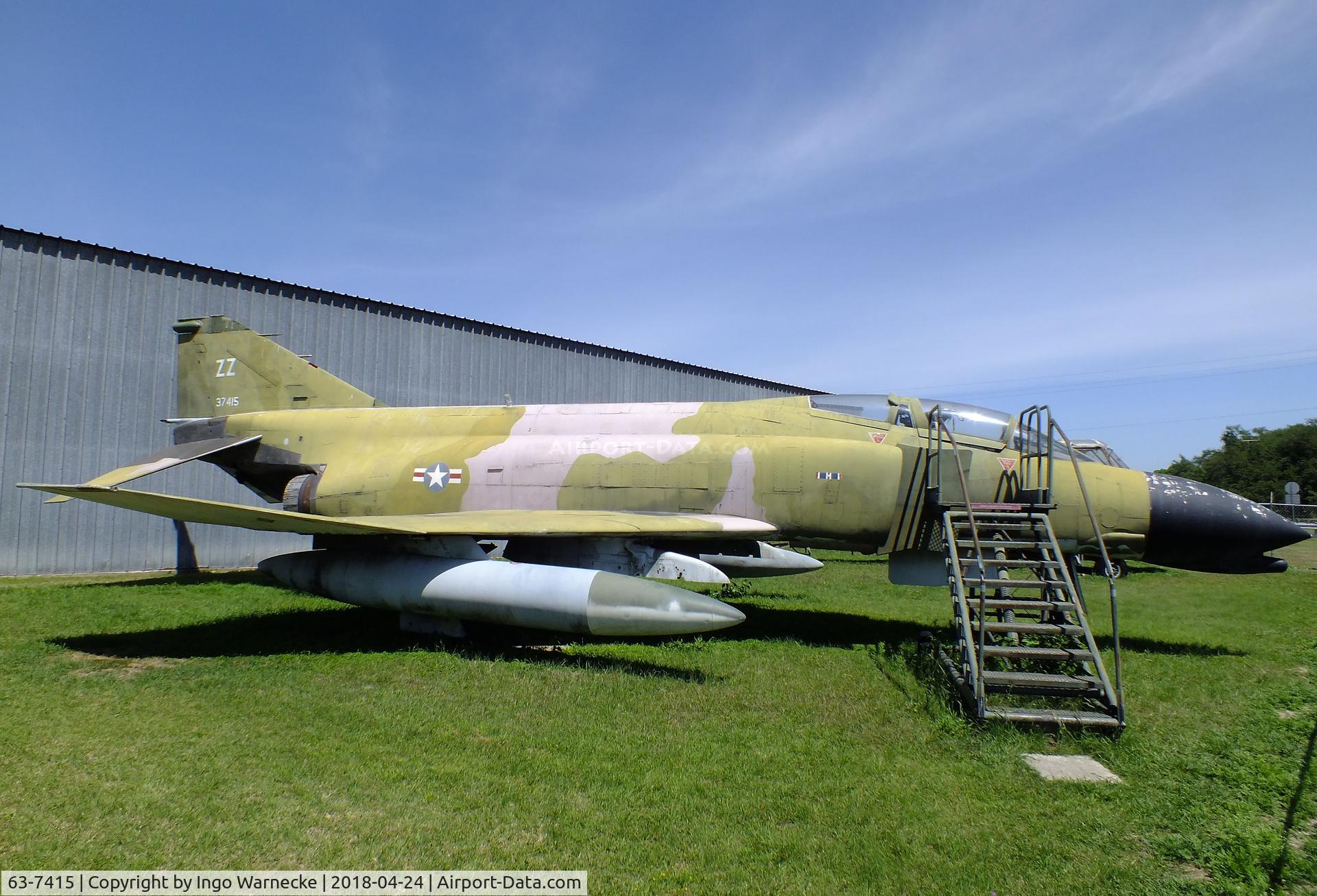 63-7415, 1963 McDonnell F-4C Phantom II C/N 342, McDonnell F-4C Phantom II at the Texas Air Museum at Stinson Field, San Antonio TX