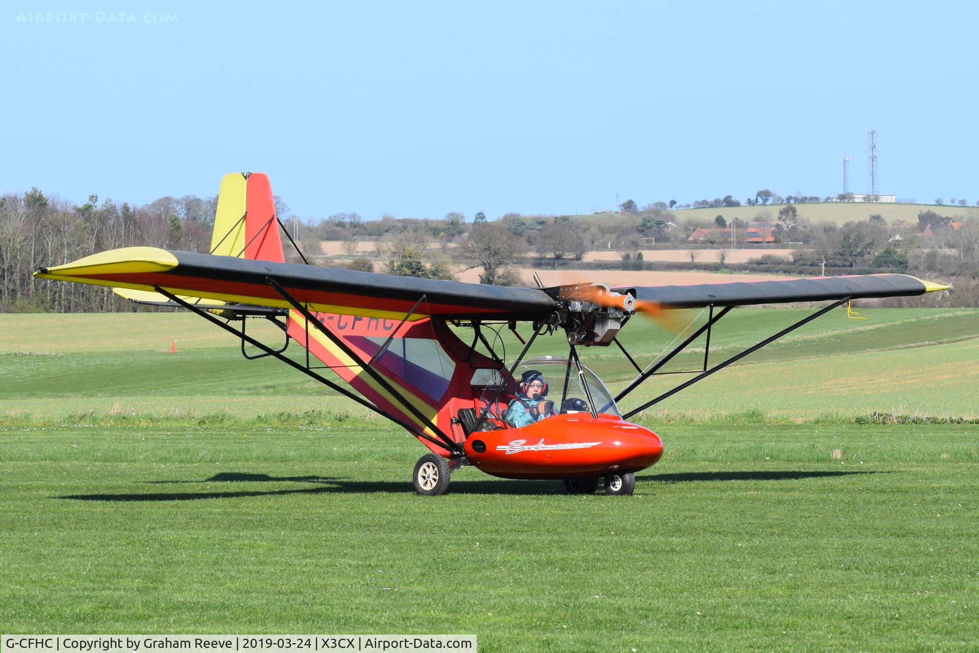 G-CFHC, 2008 Micro Aviation B22J Bantam C/N 08-0322, On the ground at Northrepps.