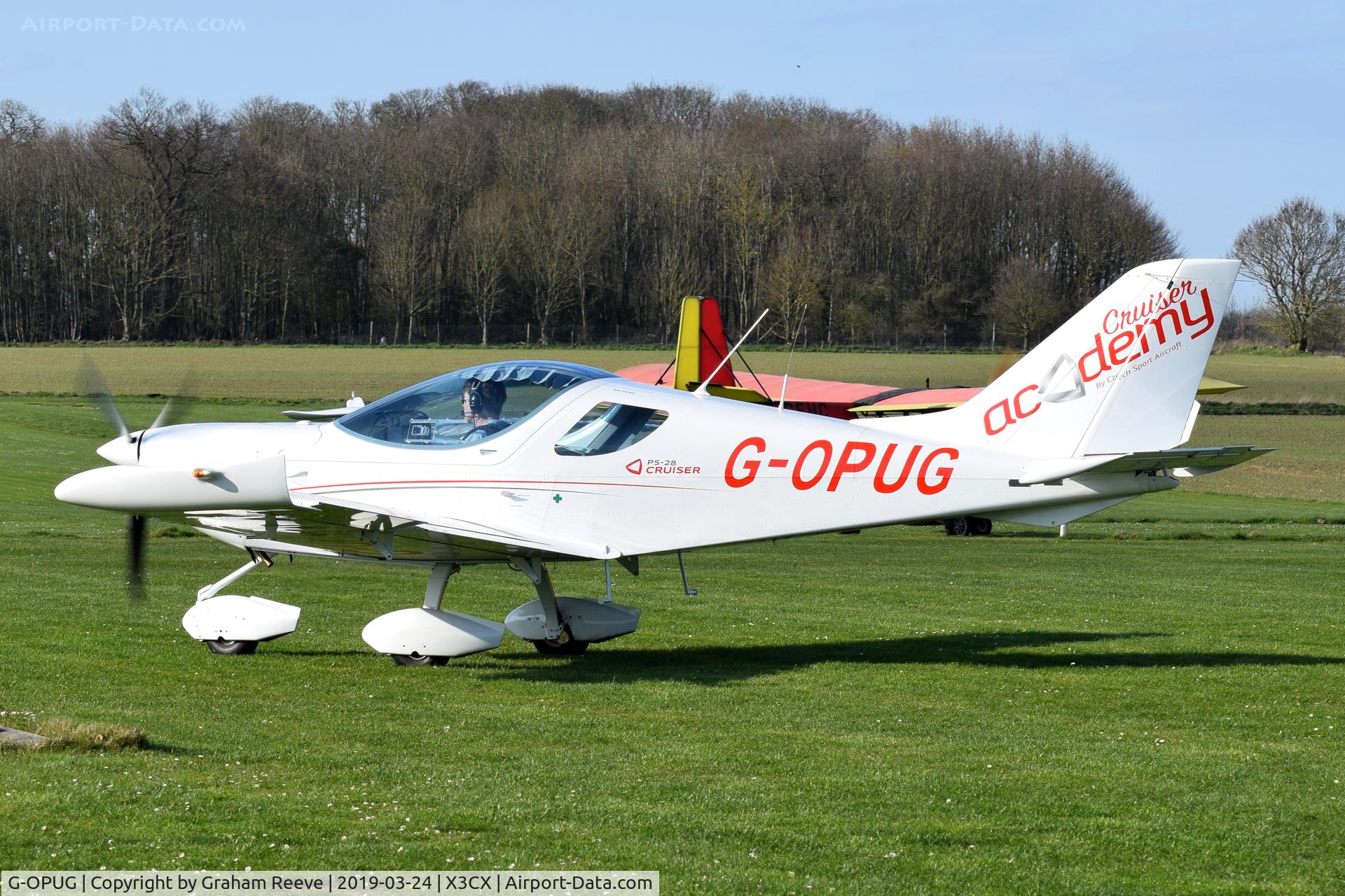G-OPUG, 2017 Czech Sport PS-28 Cruiser C/N C0604, Just landed at Northrepps.