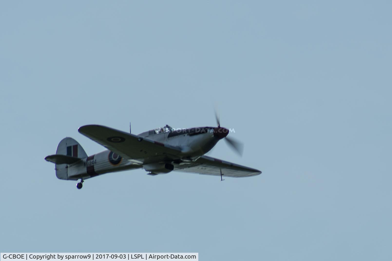 G-CBOE, 1942 Hawker (CCF) Hurricane Mk2B C/N CCF/R30040, Fluegerchilbi Langenthal-Bleienbach