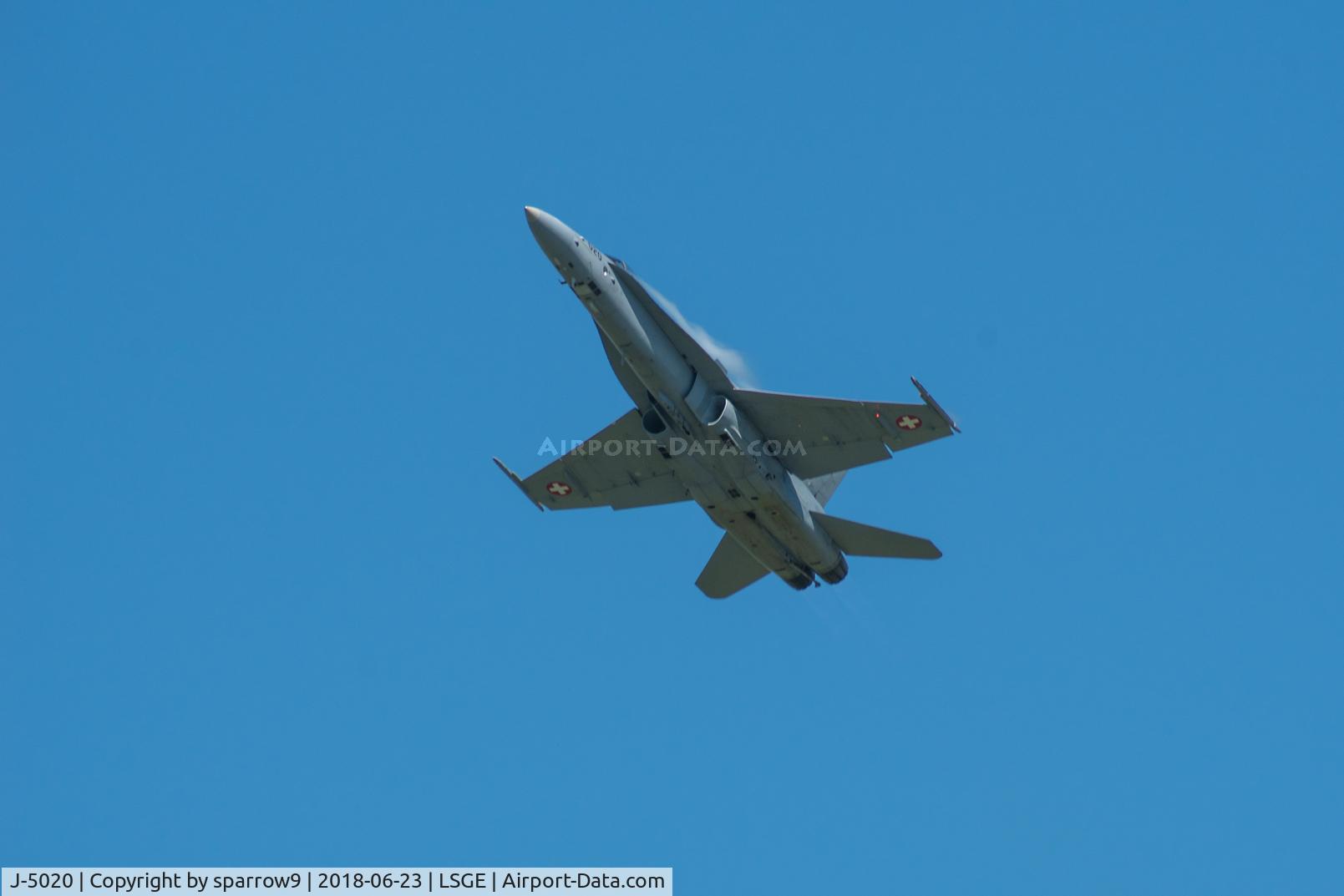 J-5020, McDonnell Douglas F/A-18C Hornet C/N 1369/SFC020, RIO Ecuvillens 2017