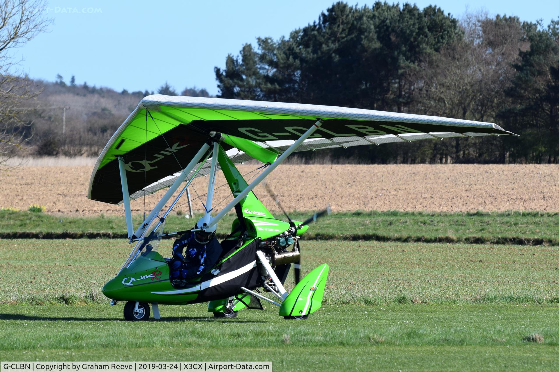 G-CLBN, 2018 P&M Aviation QuikR C/N 8782, On the ground at Northrepps.
