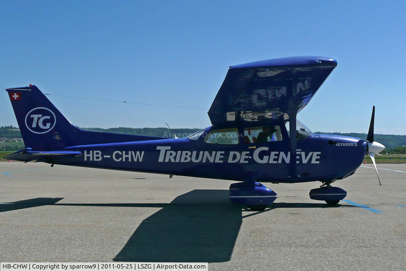 HB-CHW, 1983 Reims F172P C/N 2208, At Grenchen. HB-registered from 1984-08-24 until 2015-09-11.