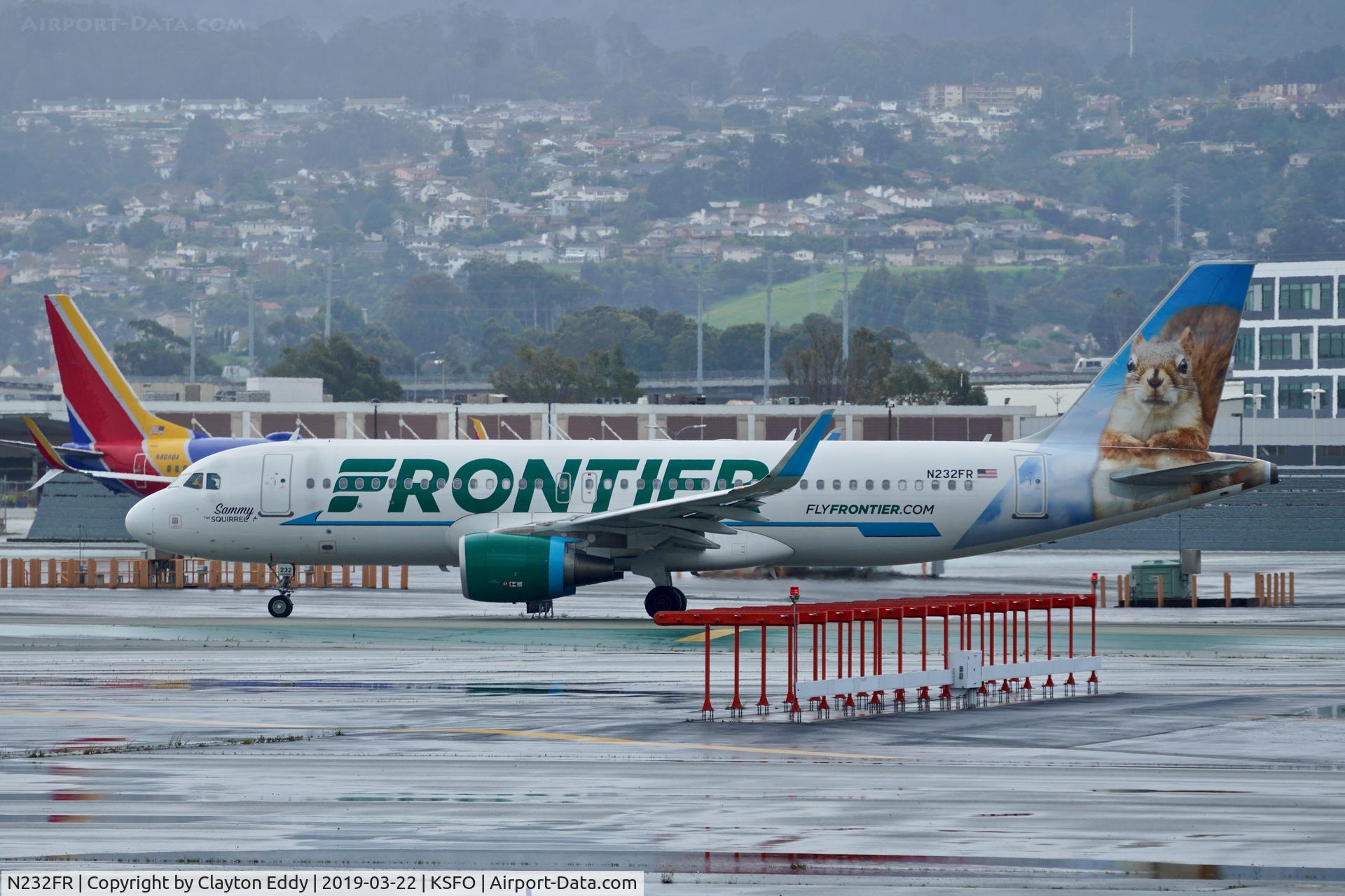 N232FR, 2015 Airbus A320-214 C/N 6838, SFO 2019.