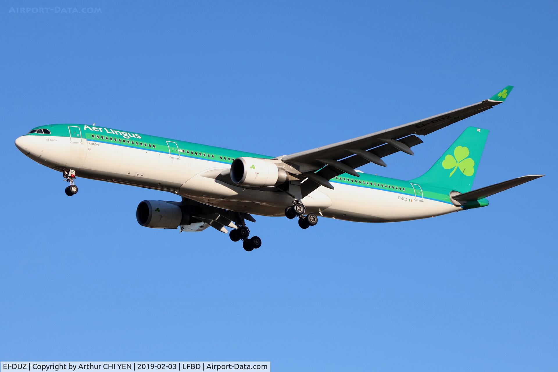EI-DUZ, 2007 Airbus A330-302 C/N 847, Shamrock 2504 on final RWY 23