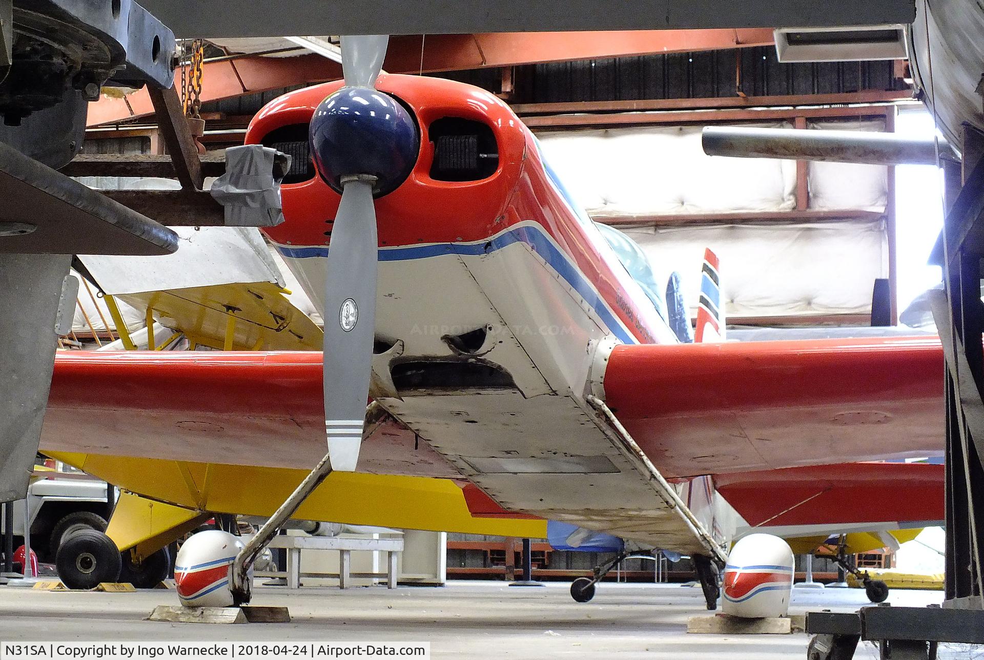 N31SA, 1968 Spinks Akromaster C/N S-1, Spinks Akromaster at the Texas Air Museum at Stinson Field, San Antonio TX