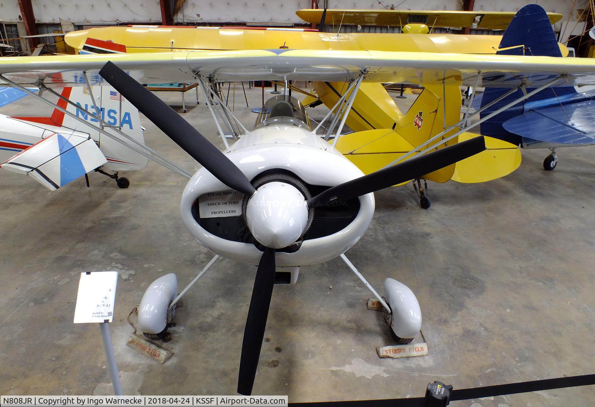 N808JR, Stolp SA-500 Starlet C/N 84, Stolp / Greendale SA-500 Starlet at the Texas Air Museum at Stinson Field, San Antonio TX