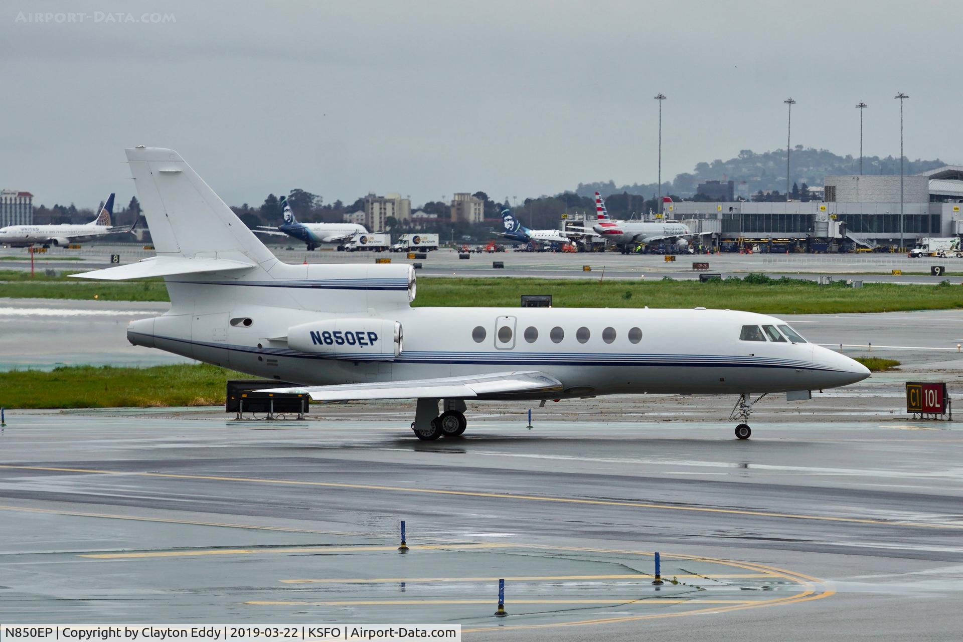 N850EP, 1980 Dassault Falcon 50 C/N 39, SFO 2019.