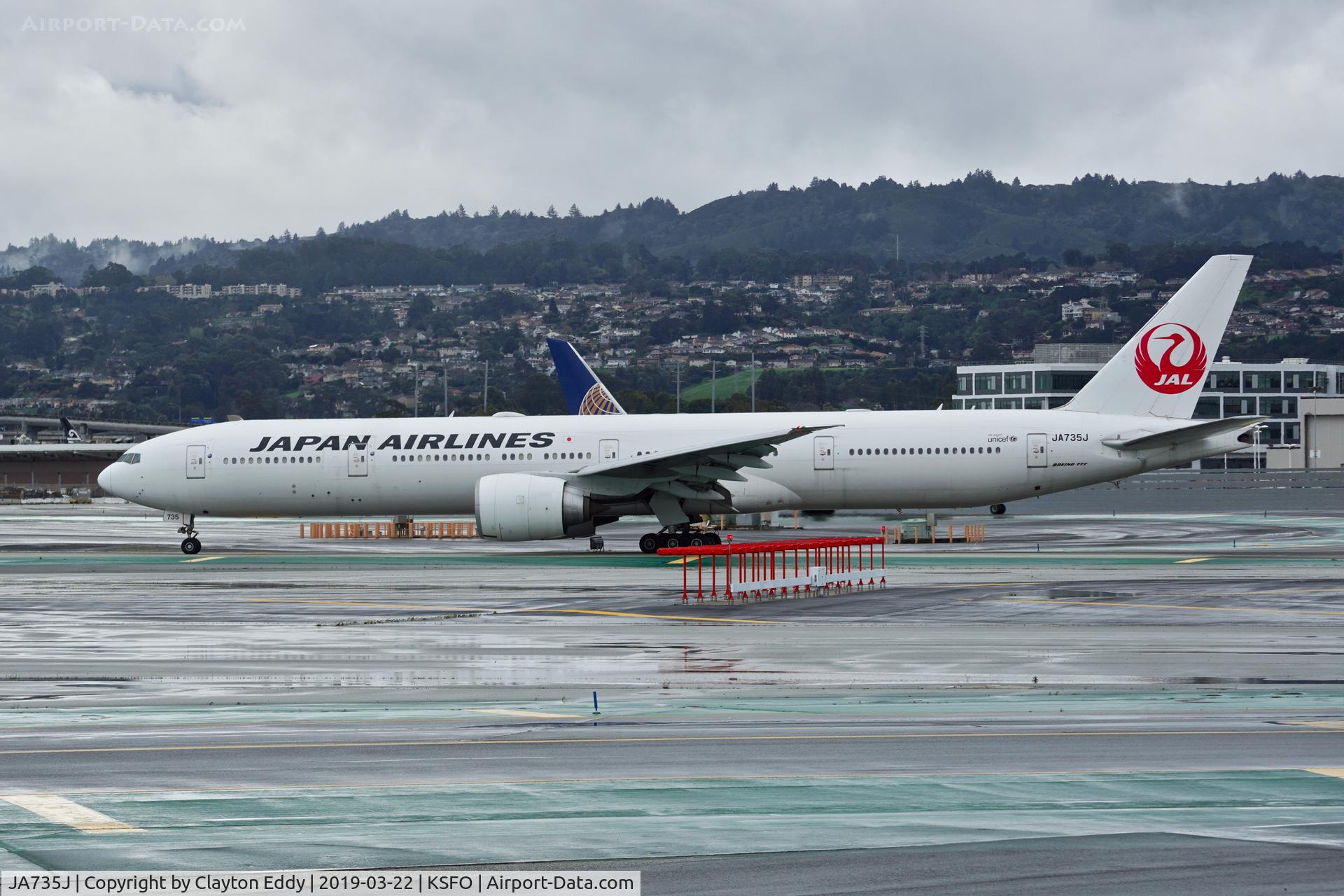 JA735J, 2006 Boeing 777-346/ER C/N 32434, SFO 2019.