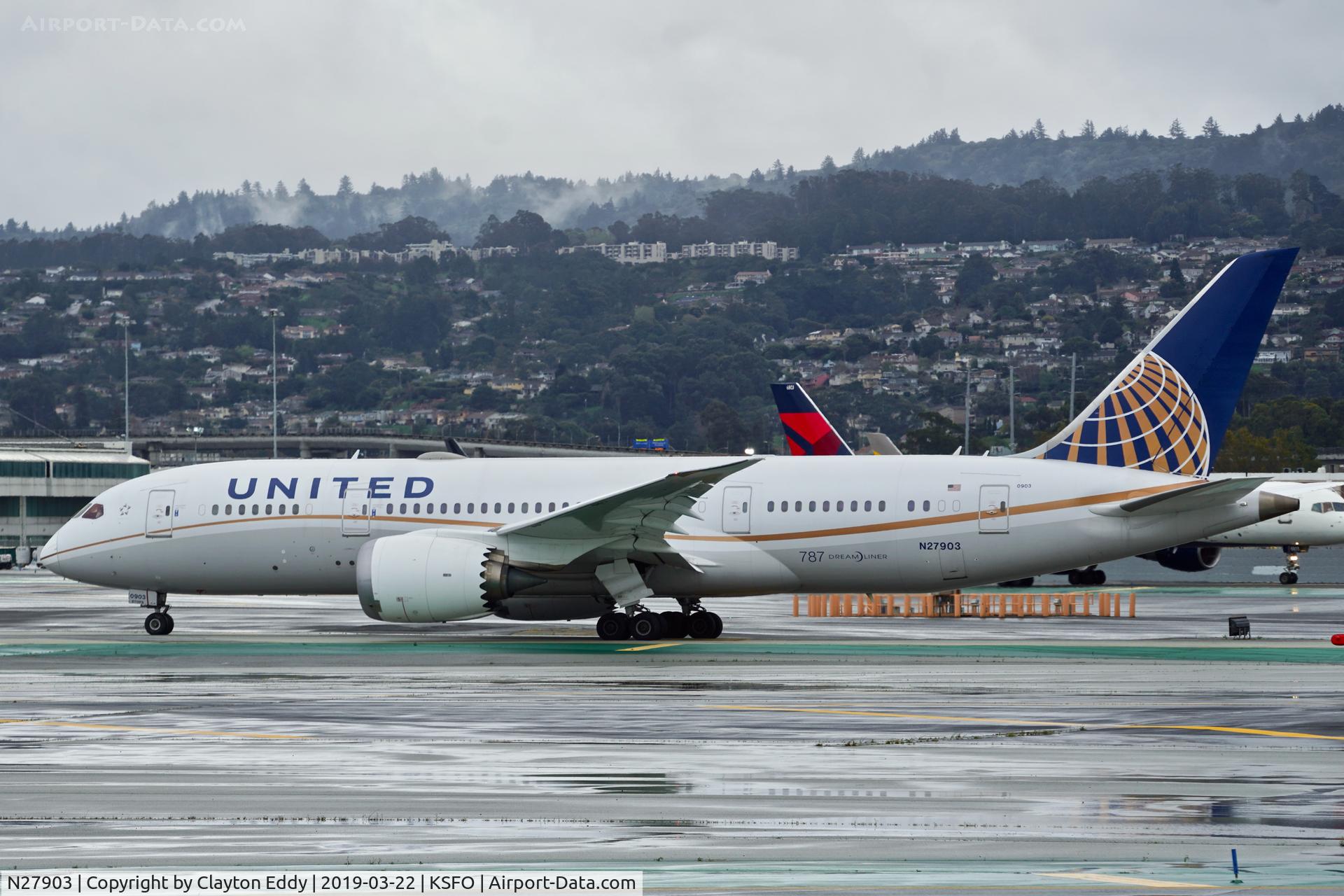 N27903, 2012 Boeing 787-8 Dreamliner C/N 34823, SFO 2019.
