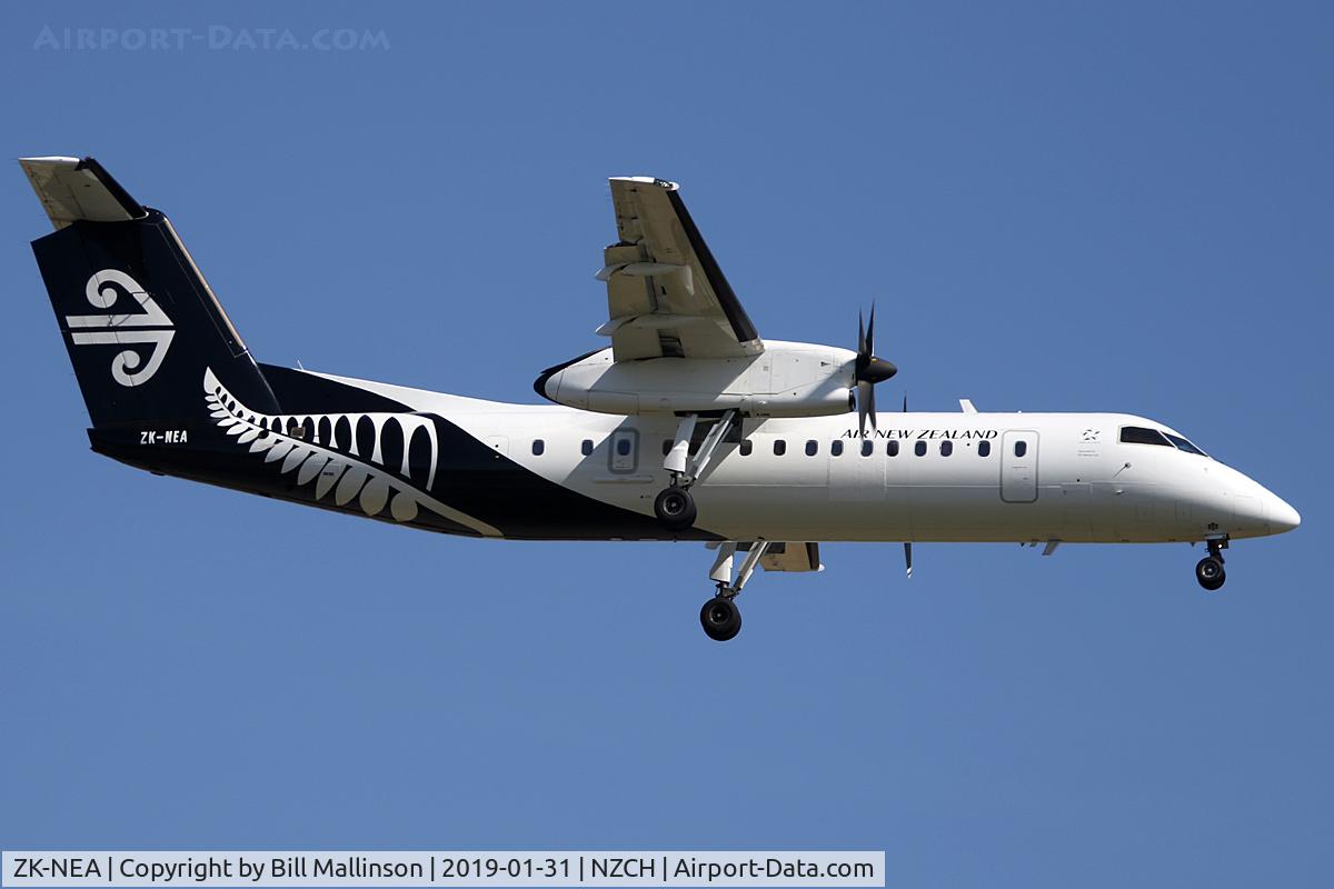 ZK-NEA, 2005 De Havilland Canada DHC-8-311 Dash 8 C/N 611, finals to 02