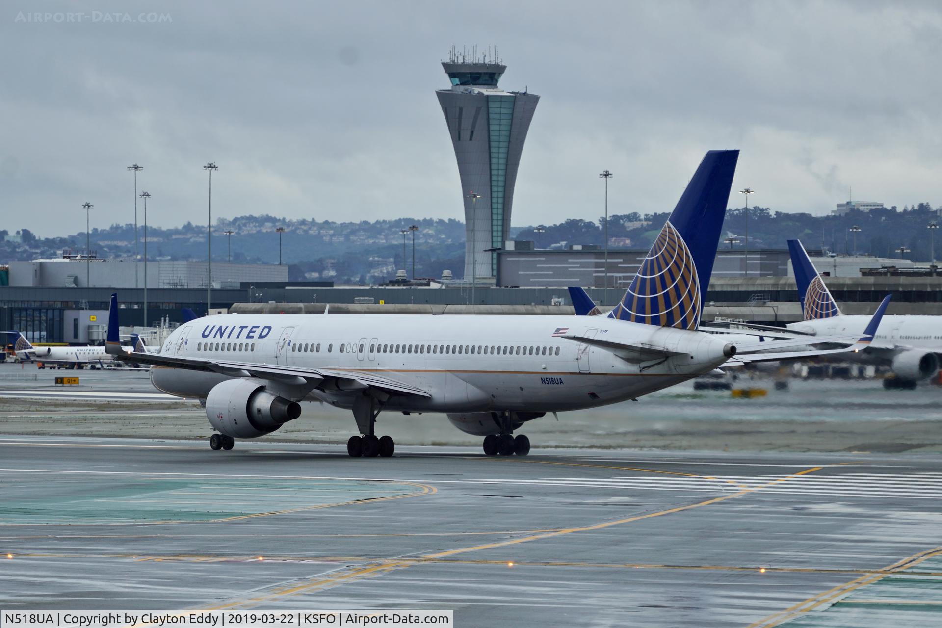 N518UA, 1990 Boeing 757-222 C/N 24871, SFO 2019.