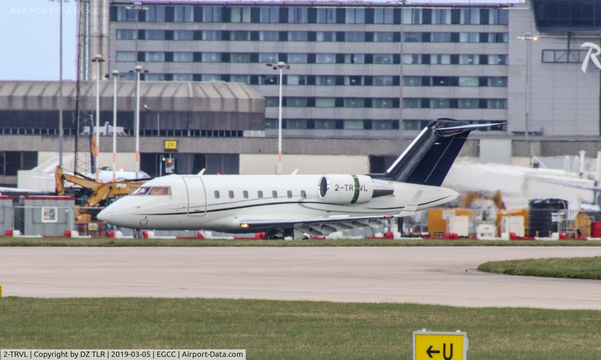 2-TRVL, 2018 Bombardier Challenger 604 (CL-600-2B16) C/N 6128, not the best picture but give a idear of what the aircraft looks like