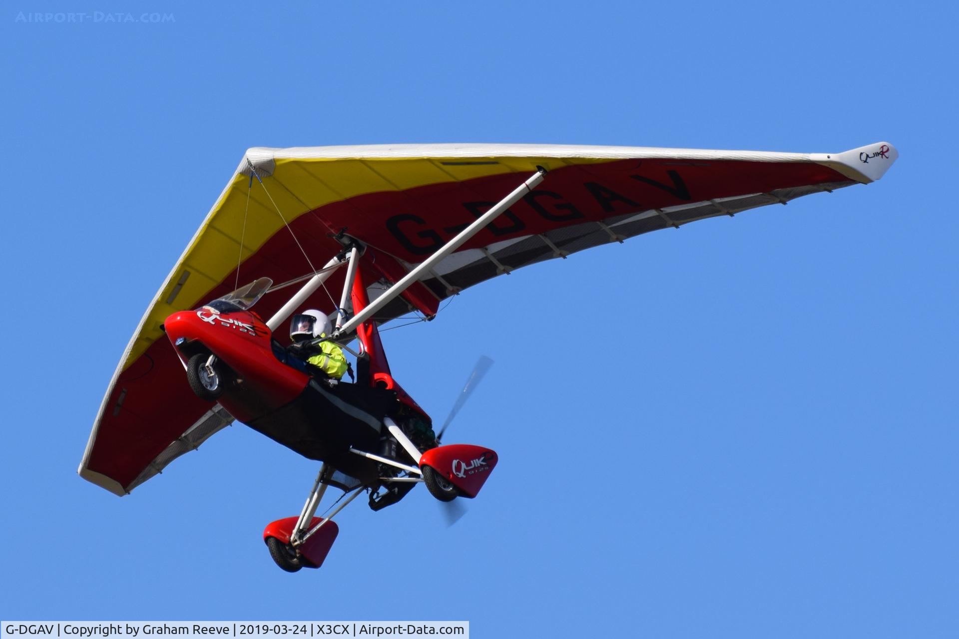 G-DGAV, 2015 P&M Aviation QuikR C/N 8712, Departing from Northrepps.