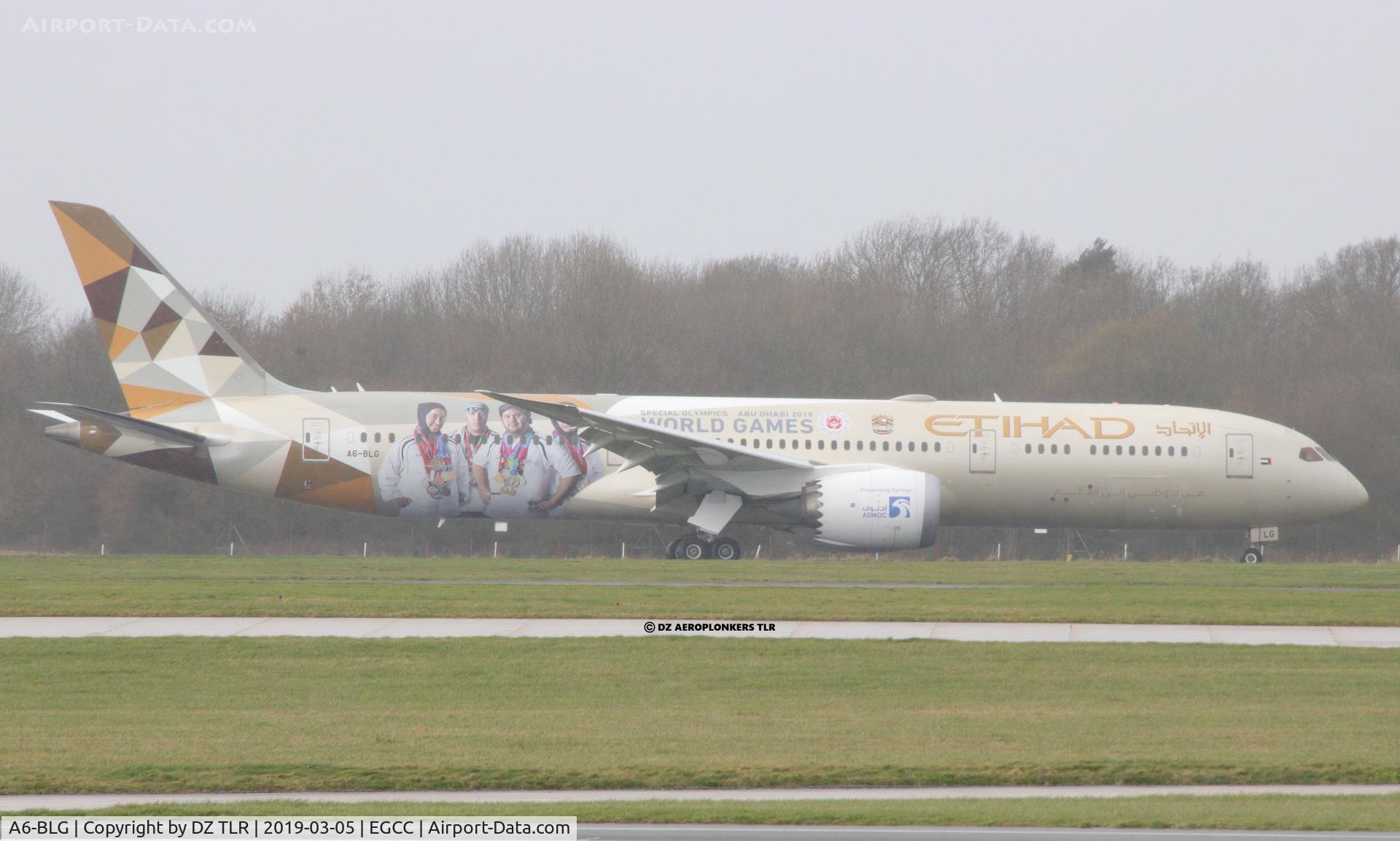 A6-BLG, 2016 Boeing 787-9 Dreamliner Dreamliner C/N 39652, WORLD GAMES ABU DHABI 2019 SPECIAL LIVERY