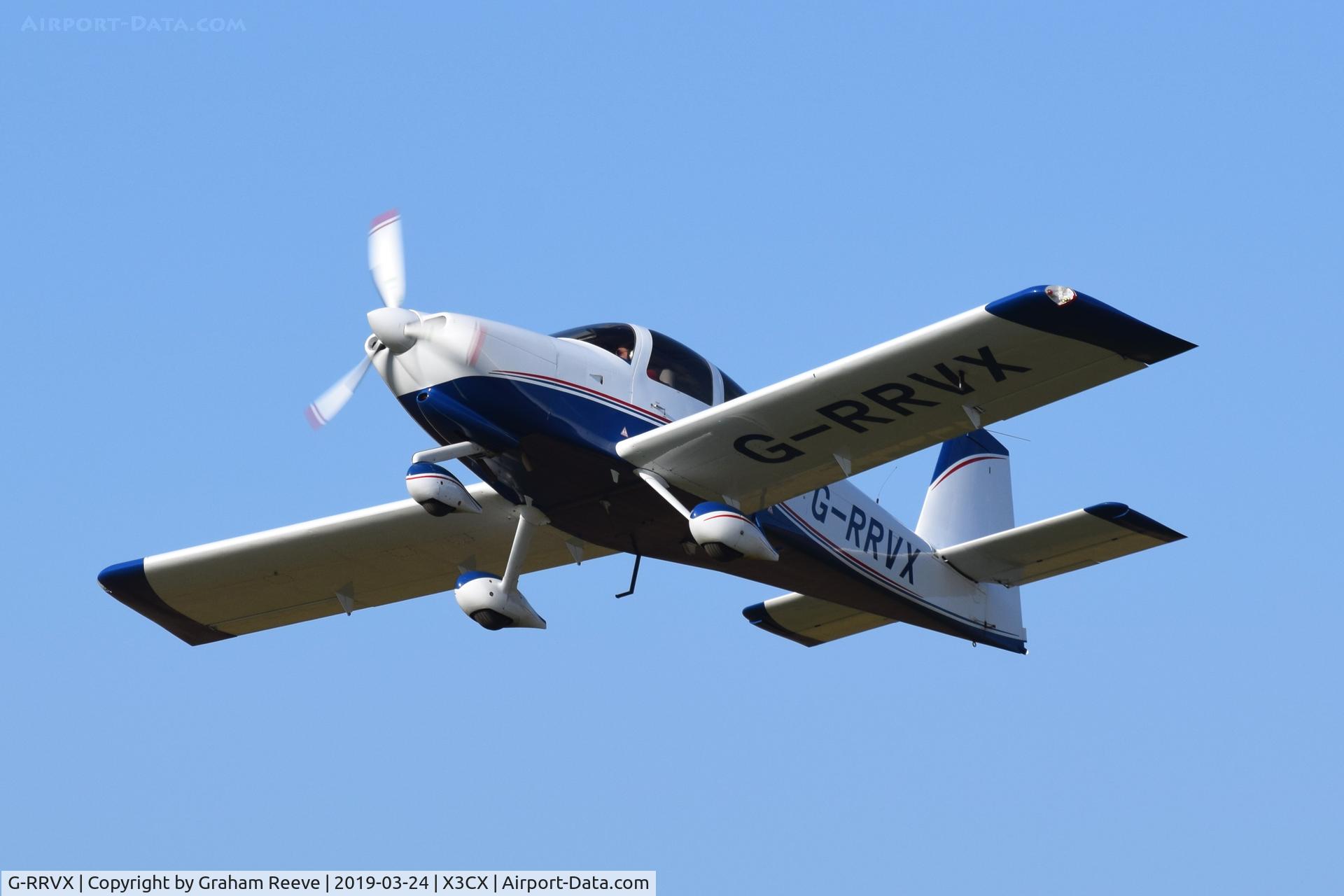 G-RRVX, 2006 Vans RV-10 C/N PFA 339-14601, Departing from Northrepps.