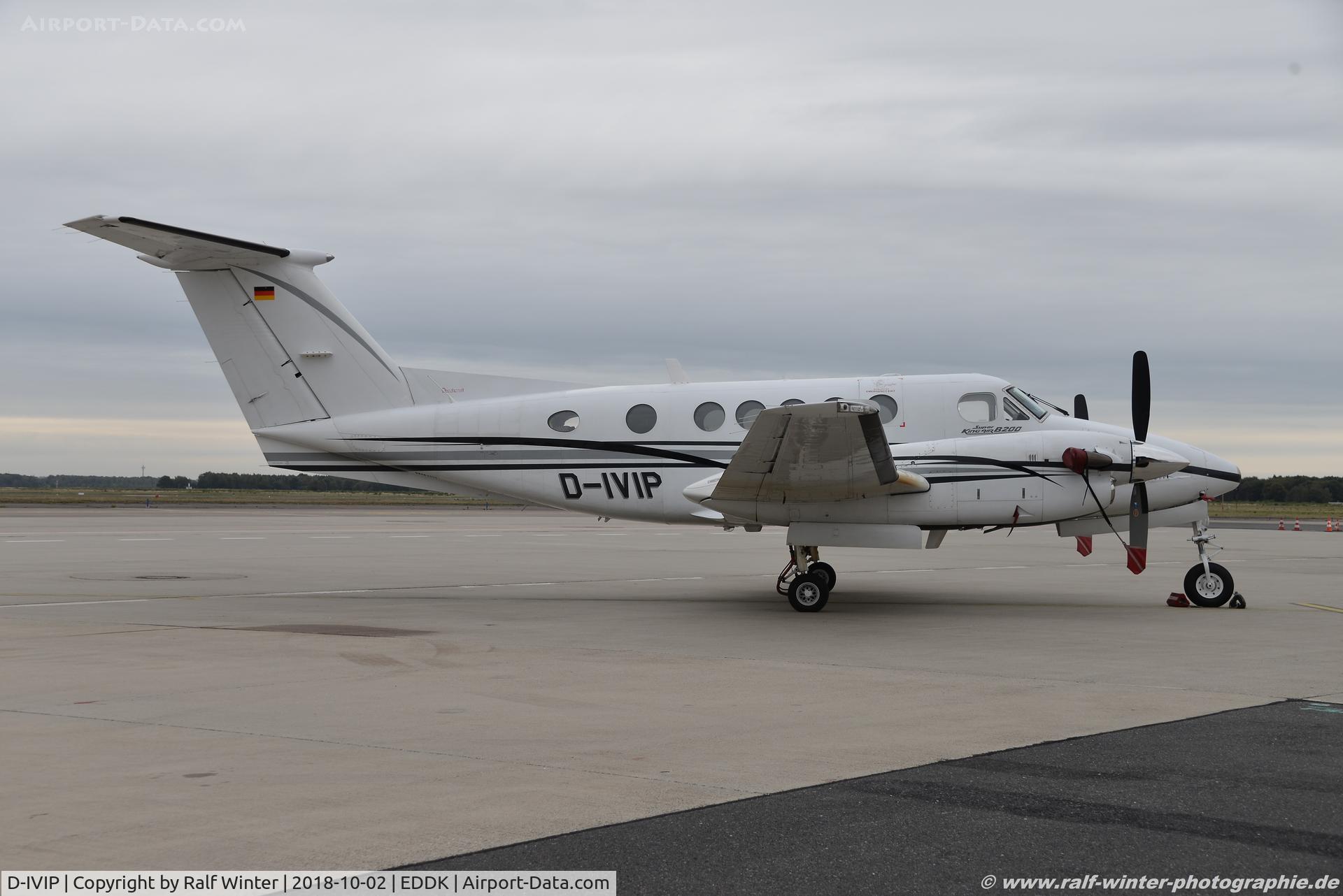 D-IVIP, 1999 Raytheon B200 King Air C/N BB-1672, Raytheon Aircraft B200 King Air - 5H STQ Star Wings Dortmund - BB-1672 - D-IVIP - 02.10.2018 - CGN