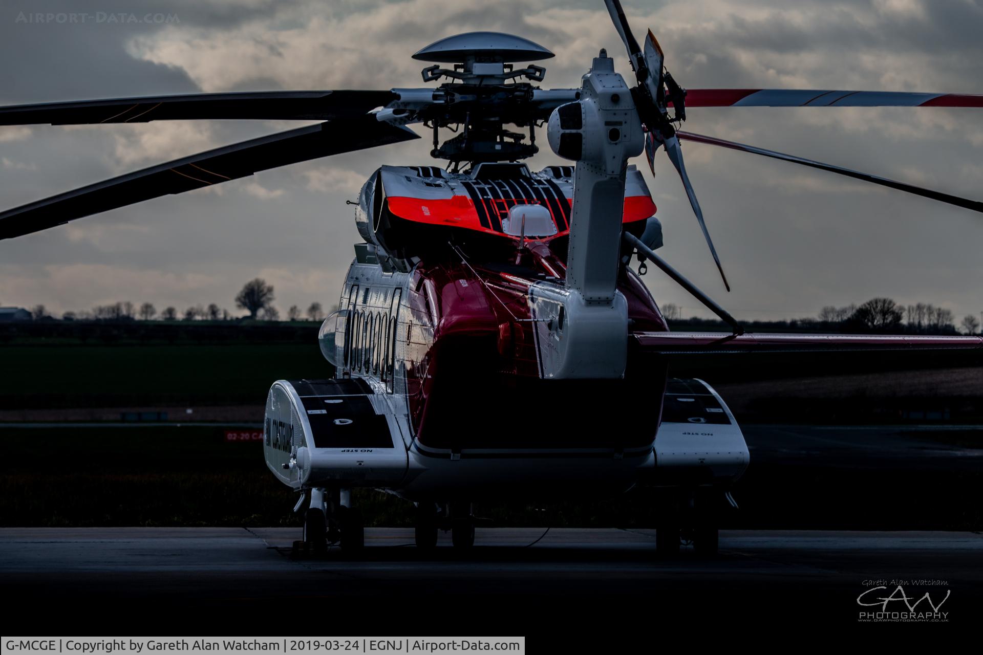G-MCGE, 2014 Sikorsky S-92A C/N 920214, G-MCGE sat outside the Bristow hanger