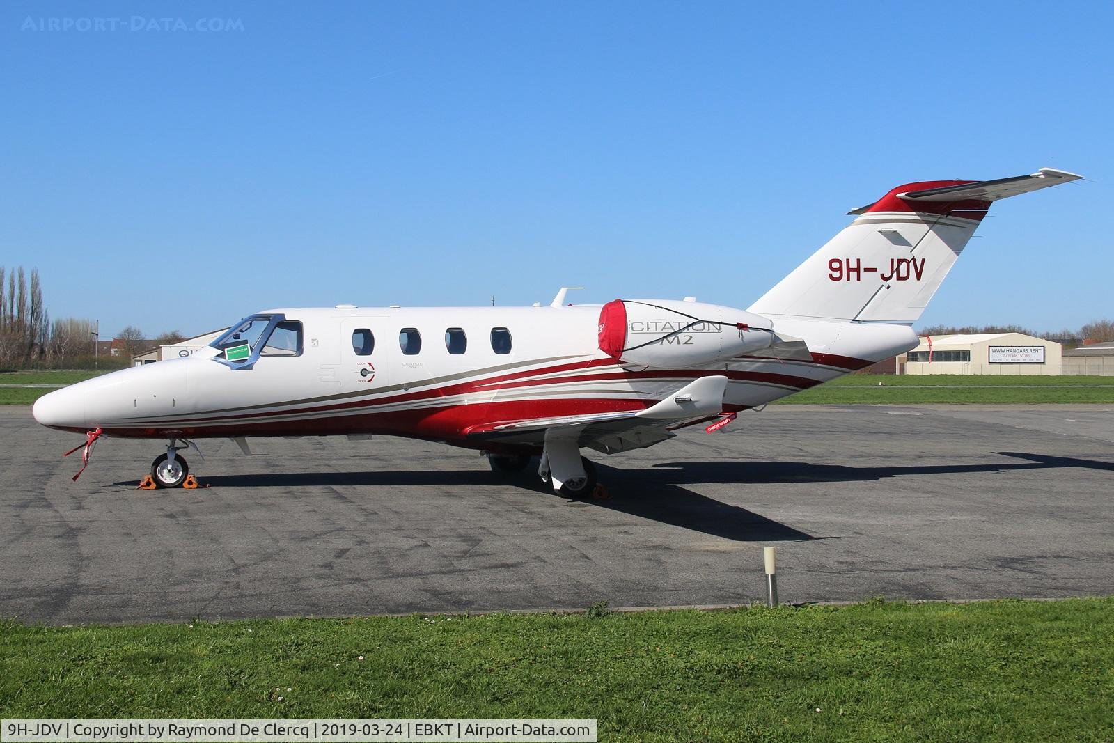 9H-JDV, 2018 Cessna 525 Citation M2 C/N 525-1004, At Wevelgem.