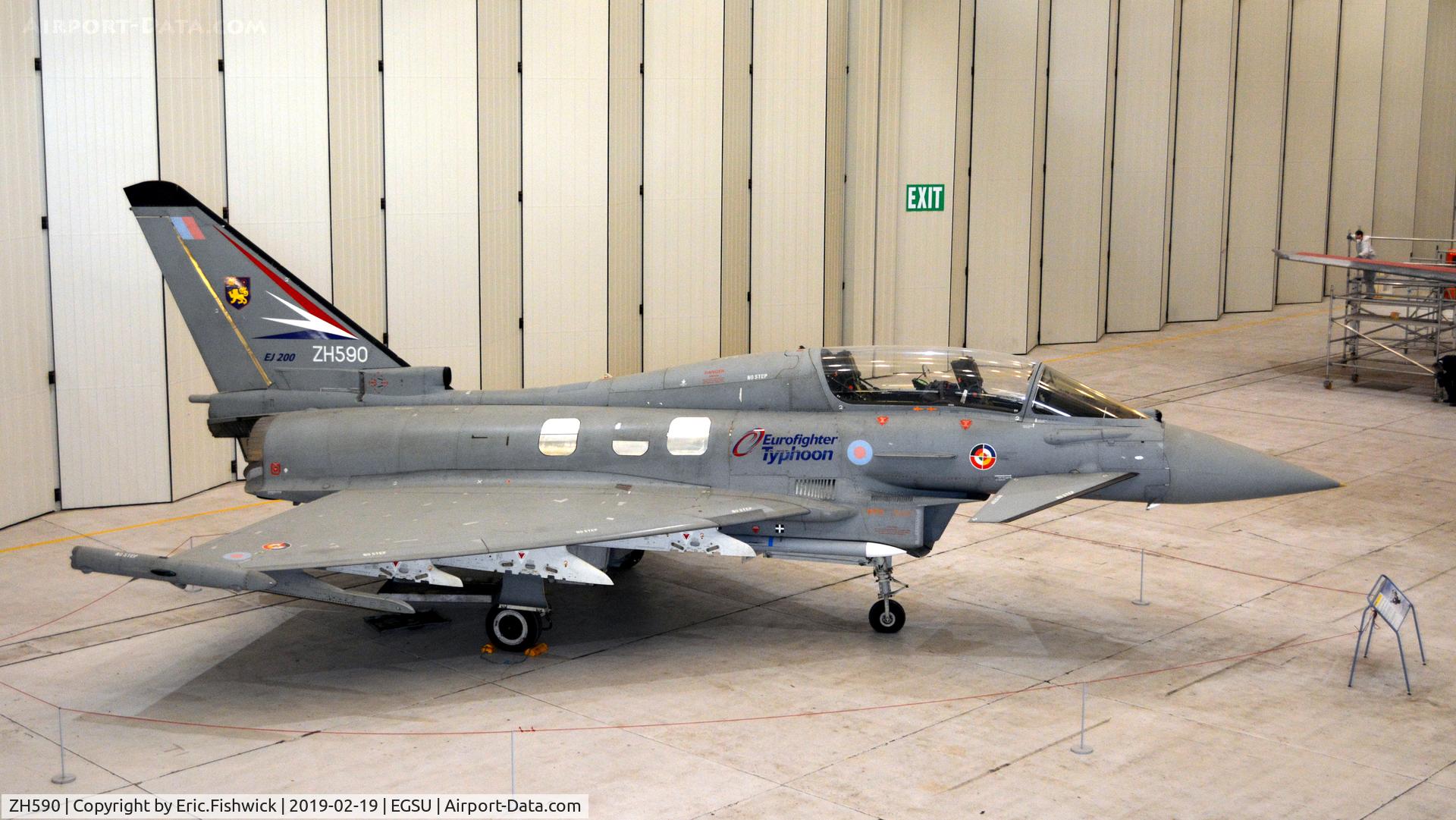 ZH590, 1997 Eurofighter EF-2000 Typhoon T1 C/N DA4, 2. ZH590 at The Imperial Wart Museum, Duxford. FEB, 2019.