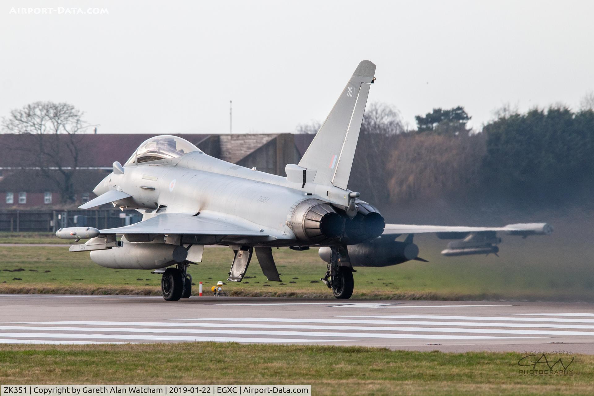 ZK351, Eurofighter EF-2000 Typhoon FGR.4 C/N BS112/405, Typhoon launching from runway 25 - RAF Coningsby