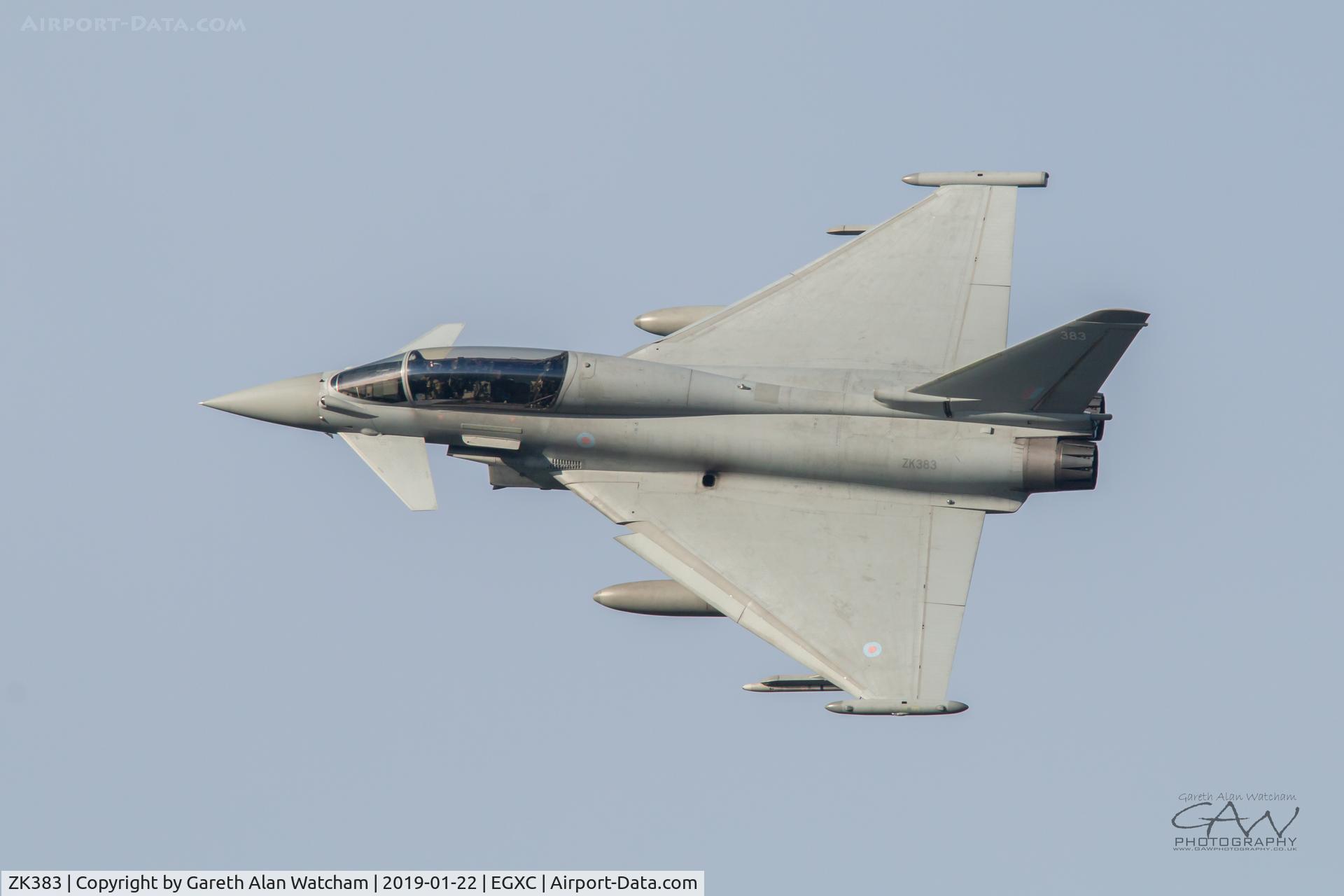 ZK383, 2013 Eurofighter EF-2000 Typhoon T.3 C/N BT028/393, Typhoon operating out of RAF Coningsby