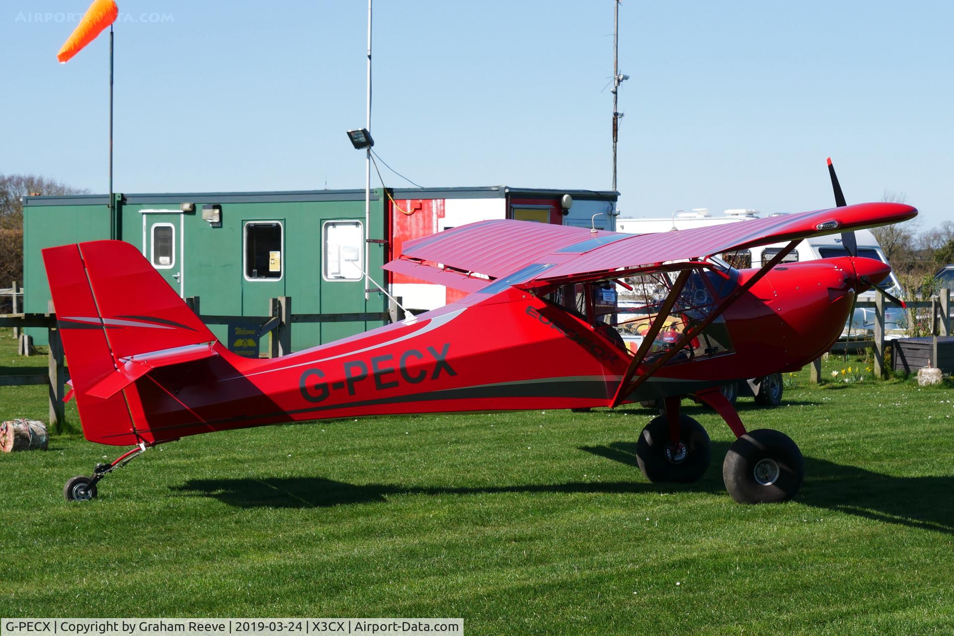 G-PECX, 2016 Eurofox 912S C/N BMAA/HB/687, Parked at Northrepps.