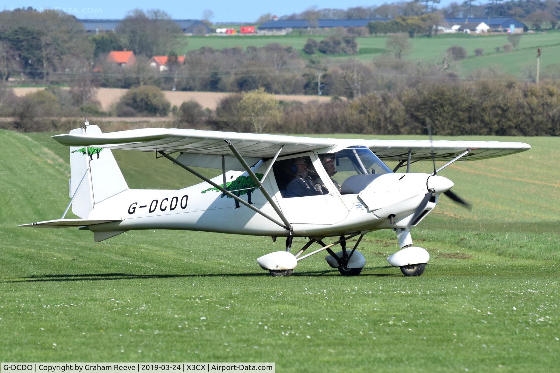 G-DCDO, 2010 Comco Ikarus C42 FB80 C/N 1008-7115, Just landed at Northrepps.