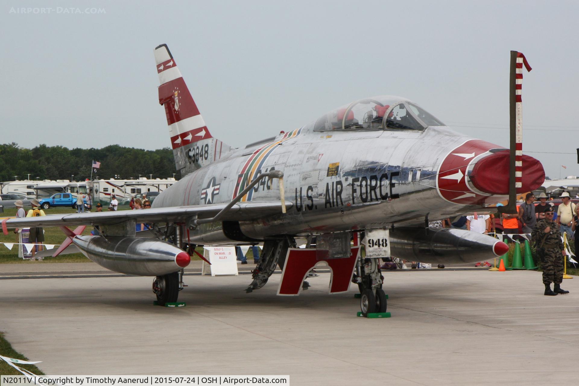 N2011V, 1958 North American F-100F Super Sabre C/N 243-224, 1958 North American F-100F Super Sabre, c/n: 243-224