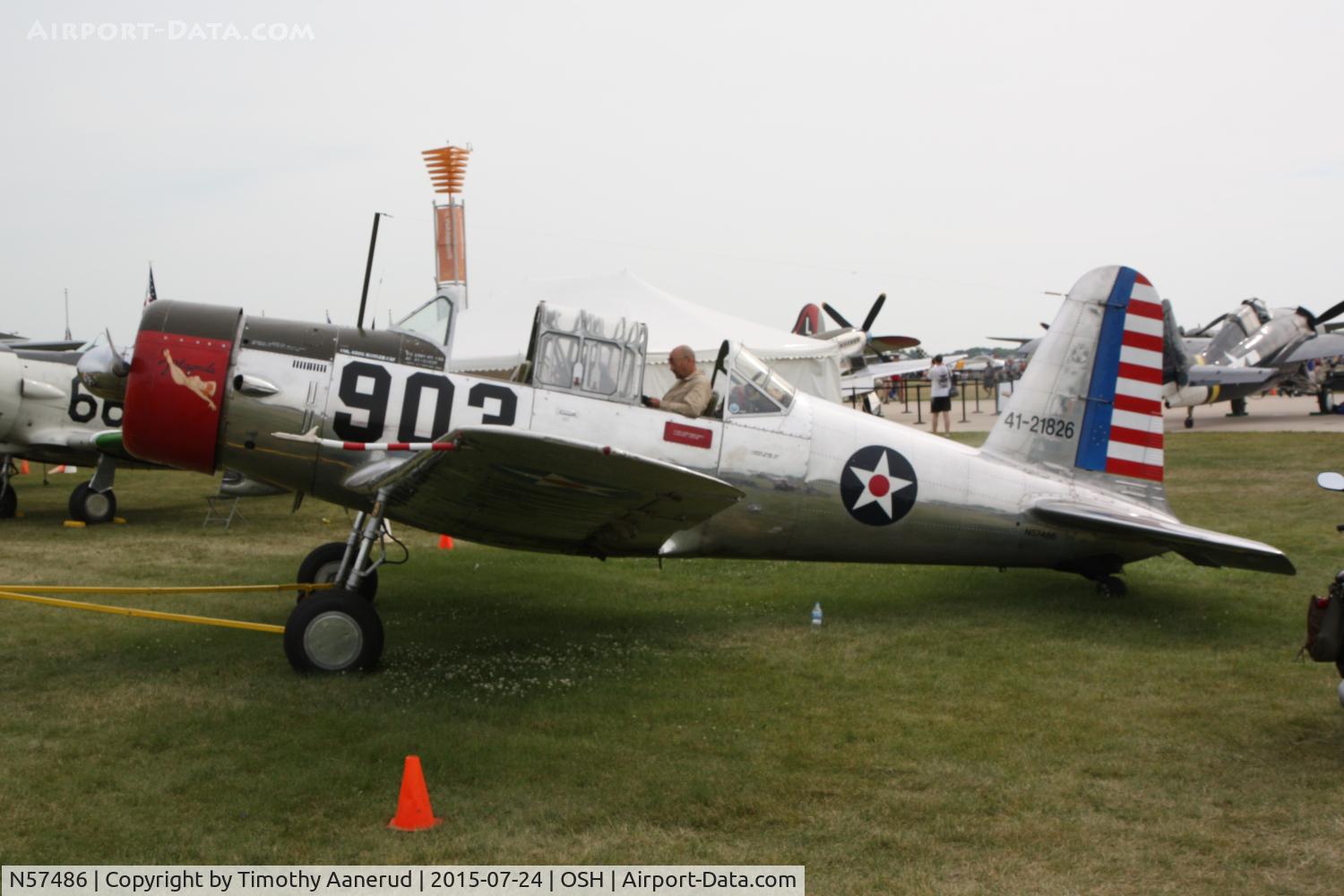 N57486, 1942 Consolidated Vultee BT-13A Valiant C/N 5665, 1942 Consolidated Vultee BT-13A Valiant, c/n: 5665