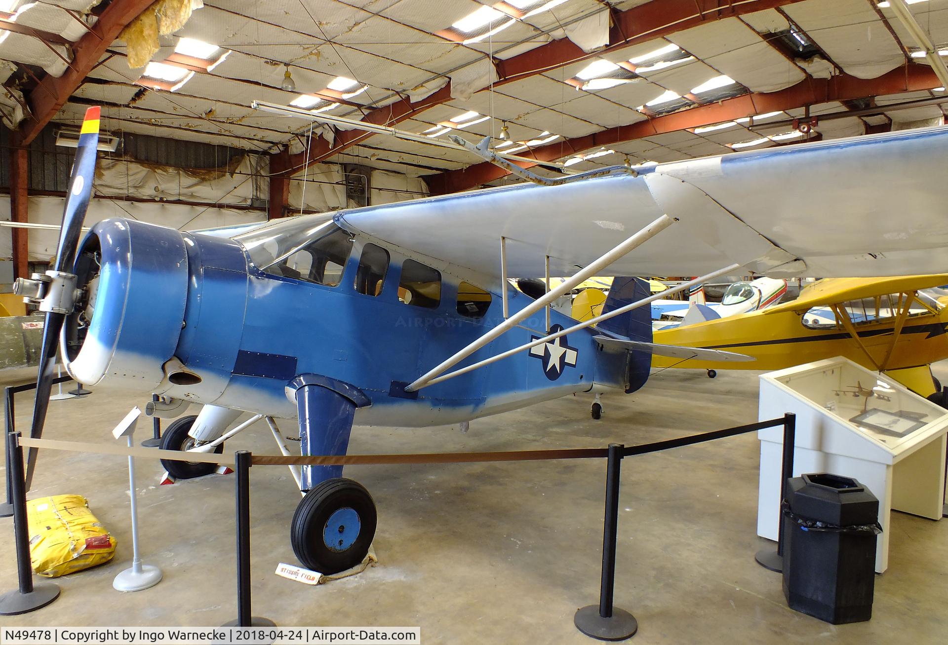 N49478, Howard Aircraft DGA-15P C/N 918, Howard DGA-15P (GH-3) at the Texas Air Museum at Stinson Field, San Antonio