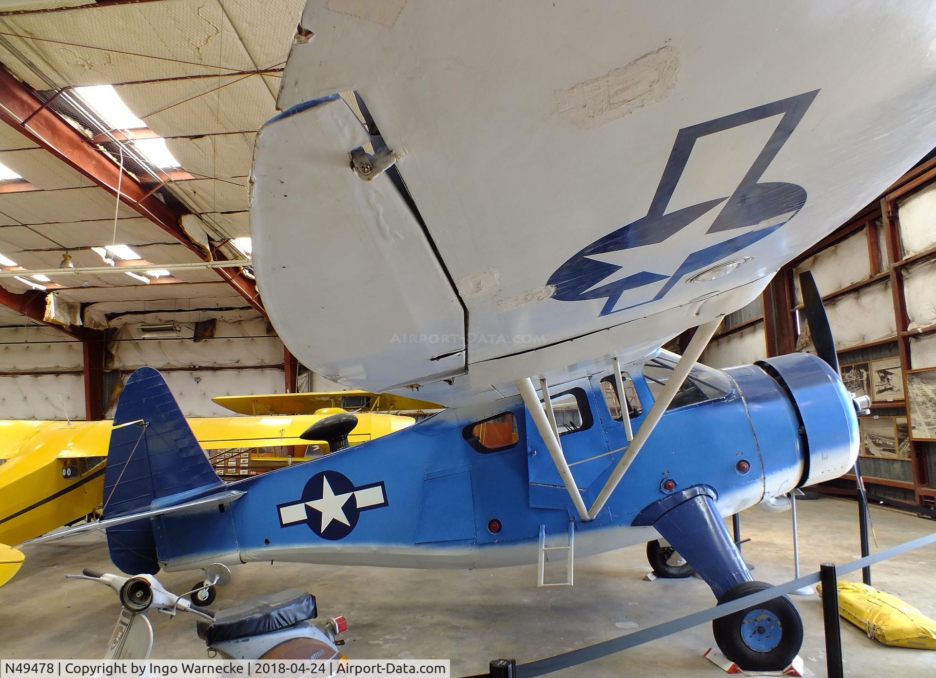 N49478, Howard Aircraft DGA-15P C/N 918, Howard DGA-15P (GH-3) at the Texas Air Museum at Stinson Field, San Antonio