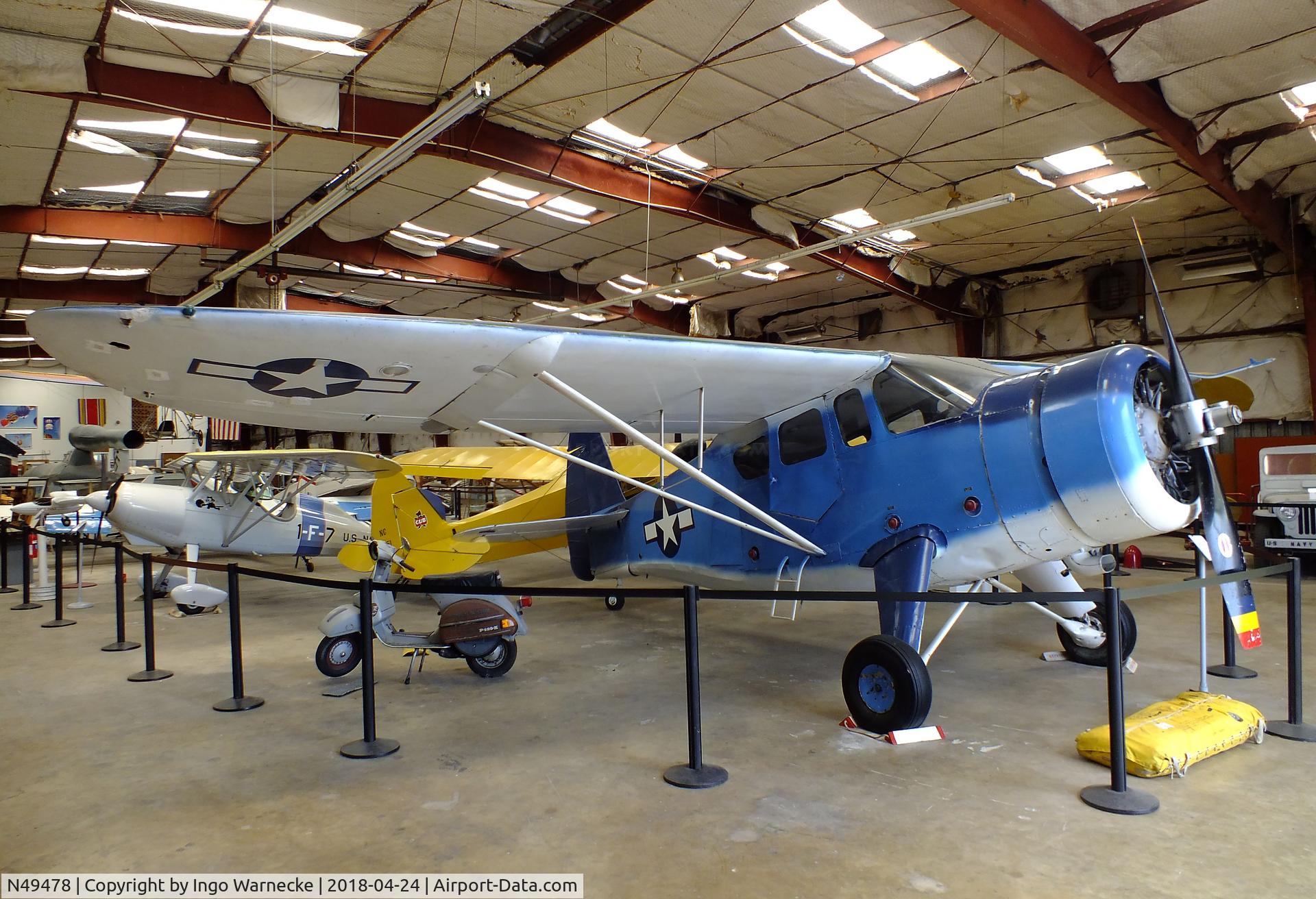 N49478, Howard Aircraft DGA-15P C/N 918, Howard DGA-15P (GH-3) at the Texas Air Museum at Stinson Field, San Antonio