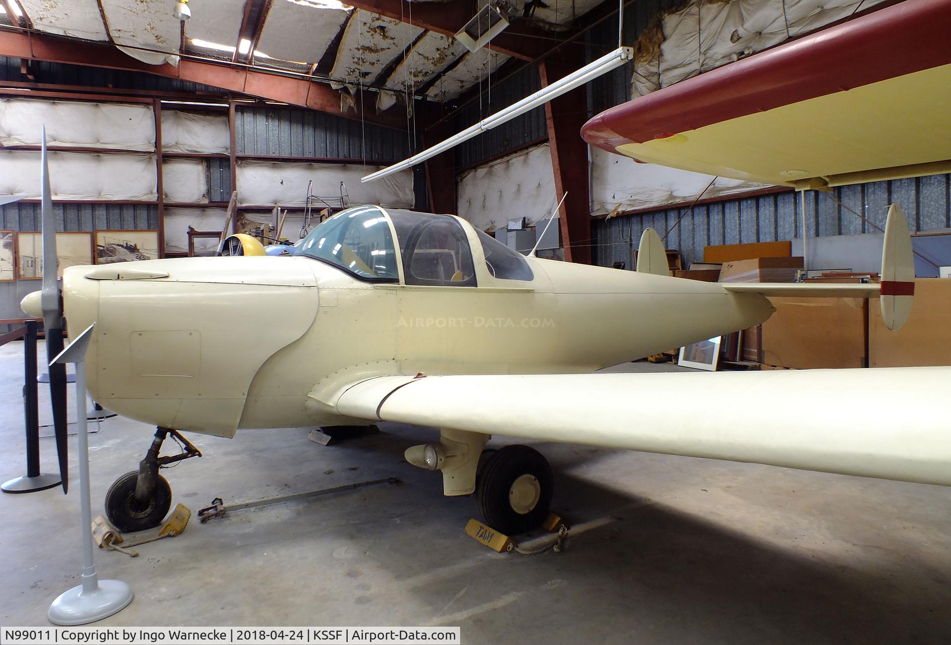 N99011, 1946 Erco 415C Ercoupe C/N 1634, ERCO Ercoupe 415-C at the Texas Air Museum at Stinson Field, San Antonio
