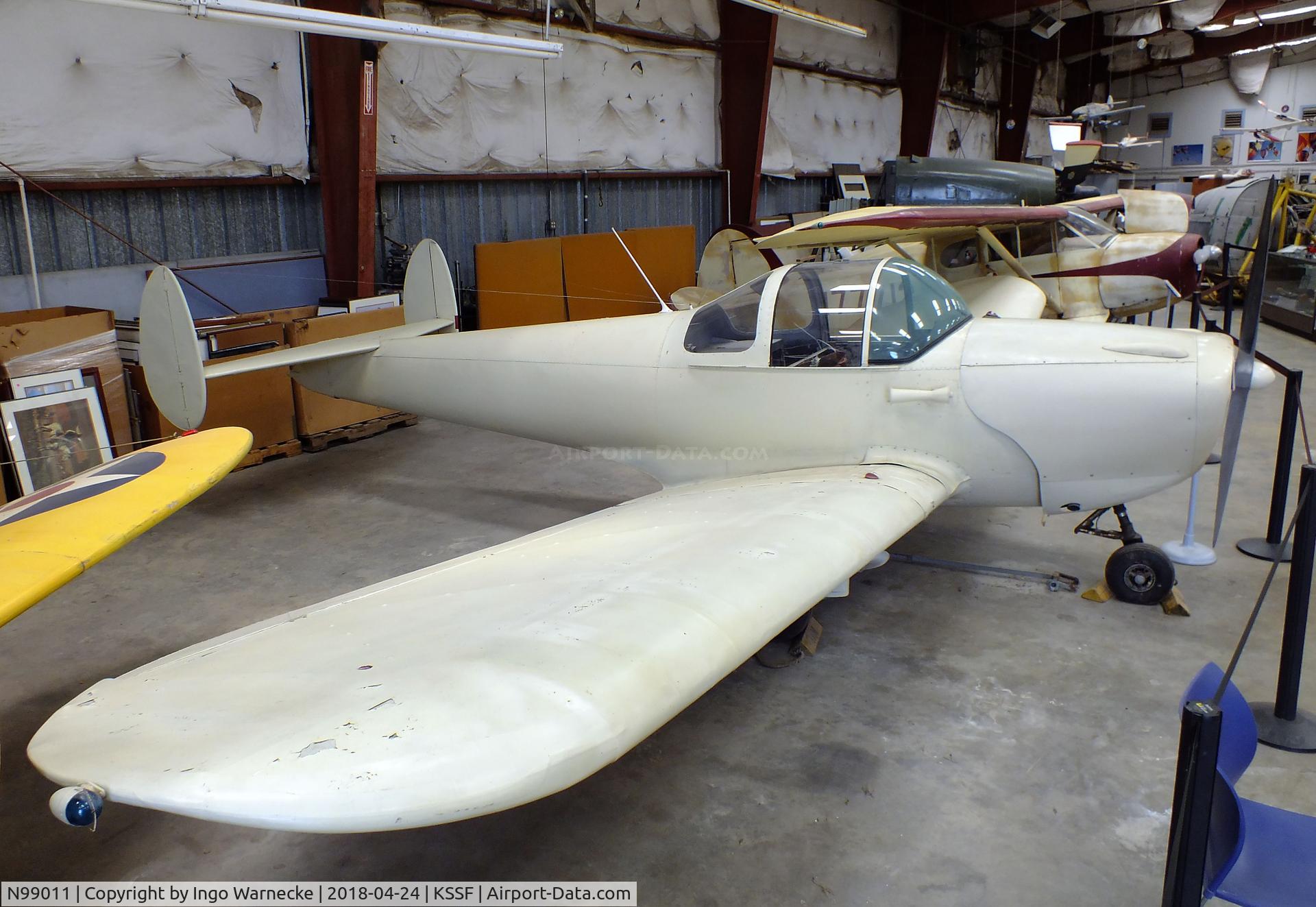 N99011, 1946 Erco 415C Ercoupe C/N 1634, ERCO Ercoupe 415-C at the Texas Air Museum at Stinson Field, San Antonio