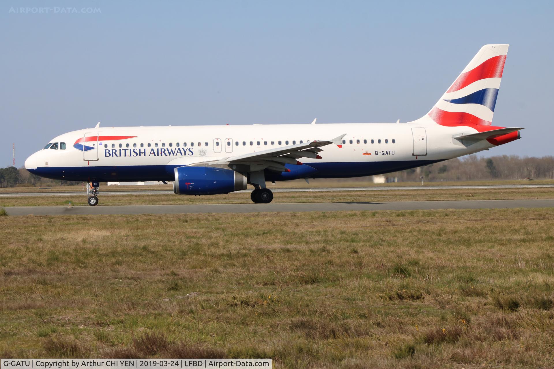 G-GATU, 2005 Airbus A320-232 C/N 3089, BA's A320 flight BA2789 to London Gatwick.
