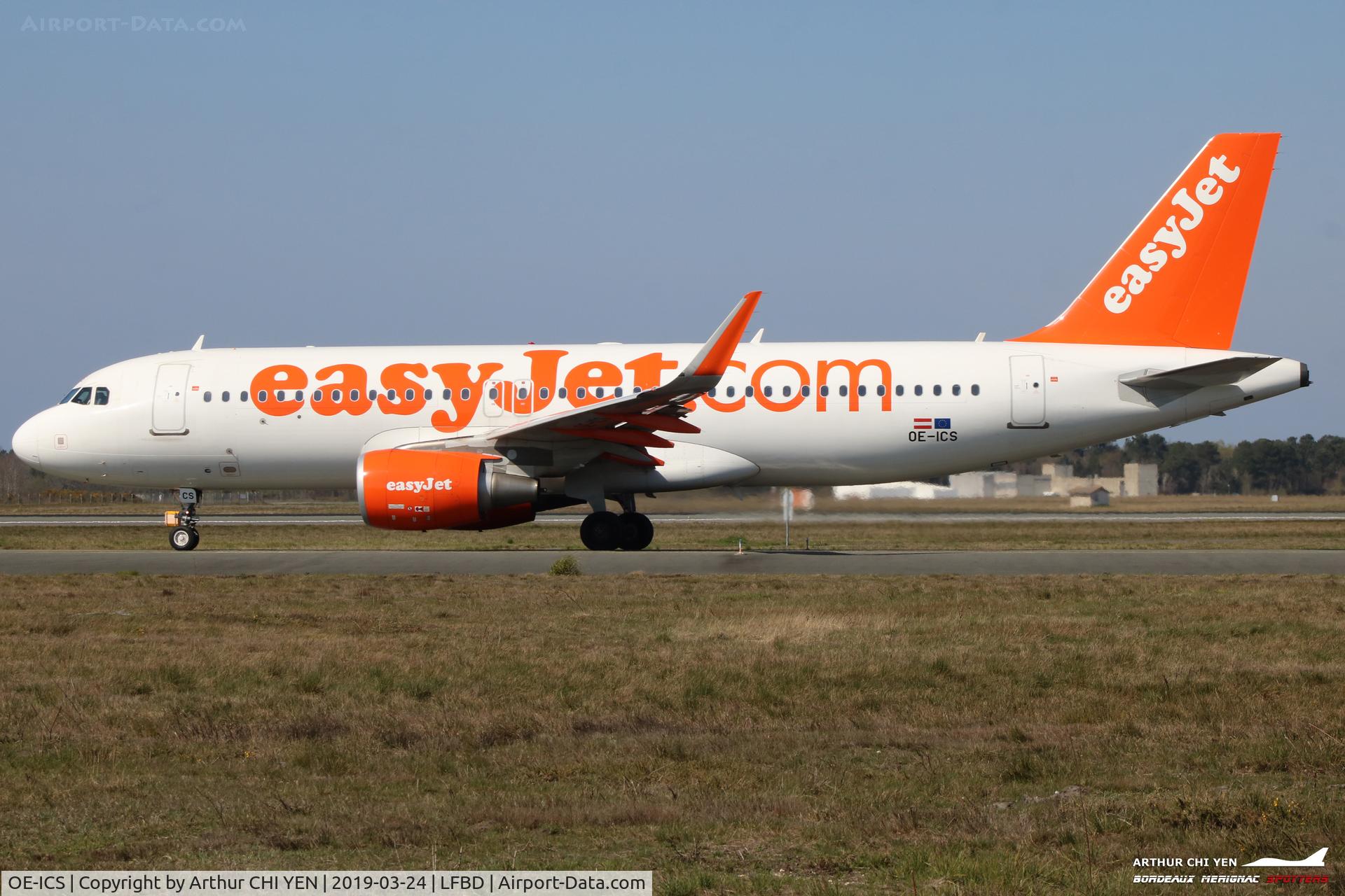 OE-ICS, 2014 Airbus A320-214 C/N 5981, EasyJet Airbus A320 flight U24483 to Luxembourg.