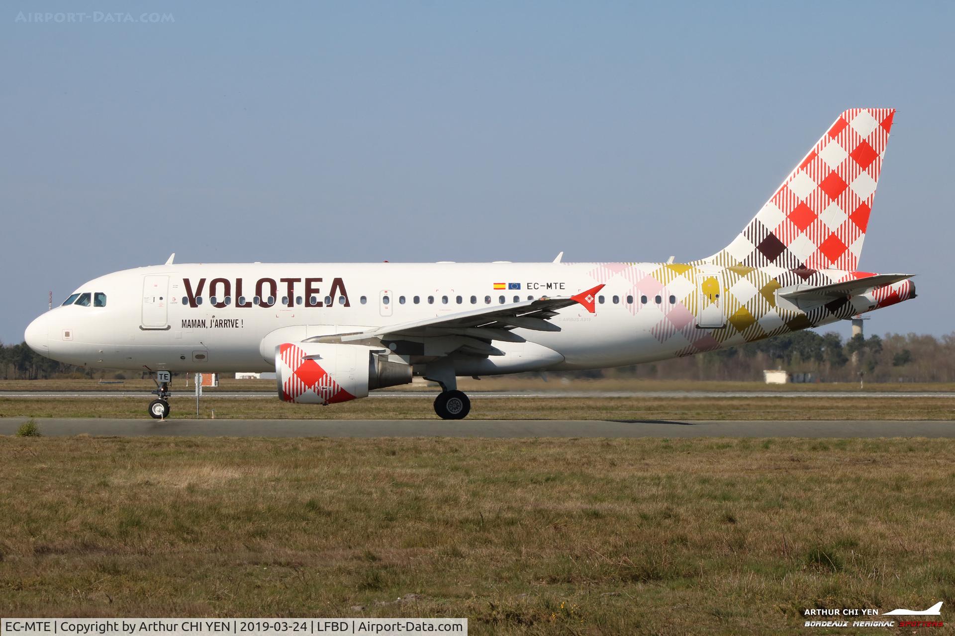 EC-MTE, 2004 Airbus A319-111 C/N 2332, Volotea flight V72464 Bordeaux-Madrid